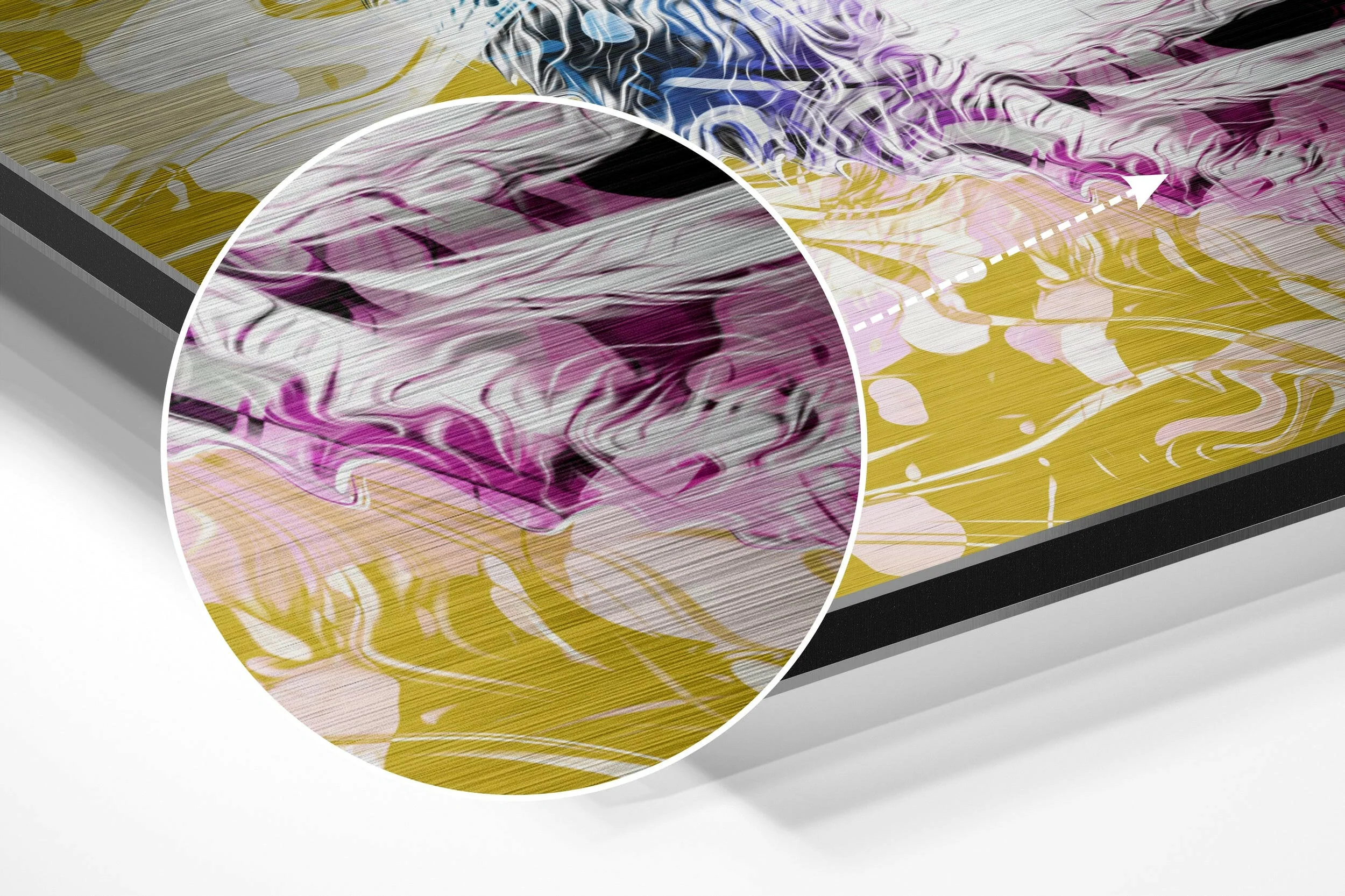 Monkey Brushed Aluminium Dibond Wall Art - Image 3