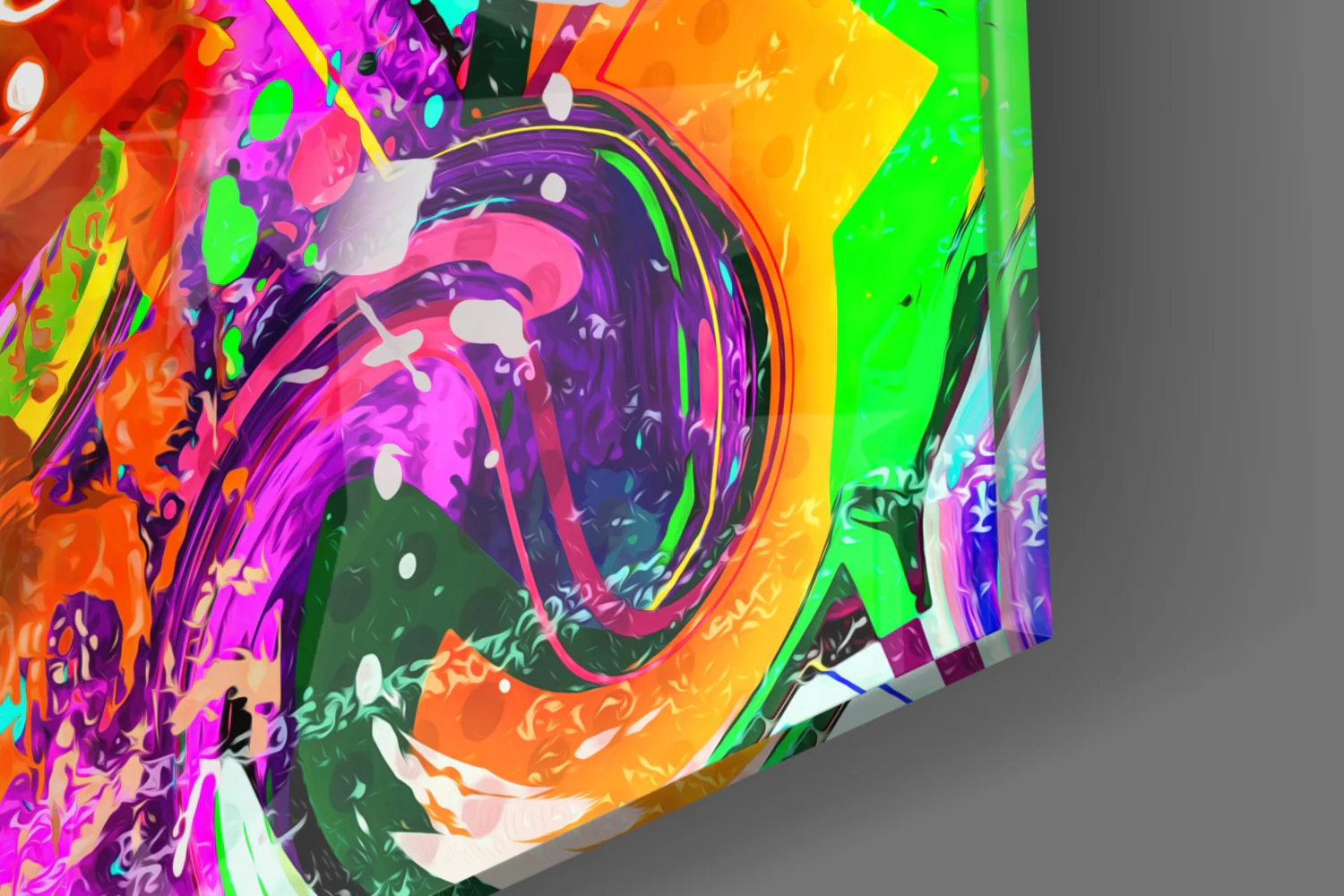 Monkey Face Glass Wall Art - Image 8