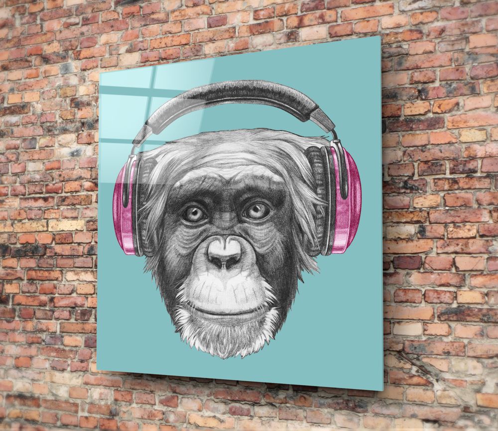 Monkey Glass Wall Art - Image 4