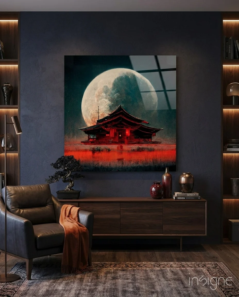 Monkeys' Home Glass Wall Art || Designer Collection