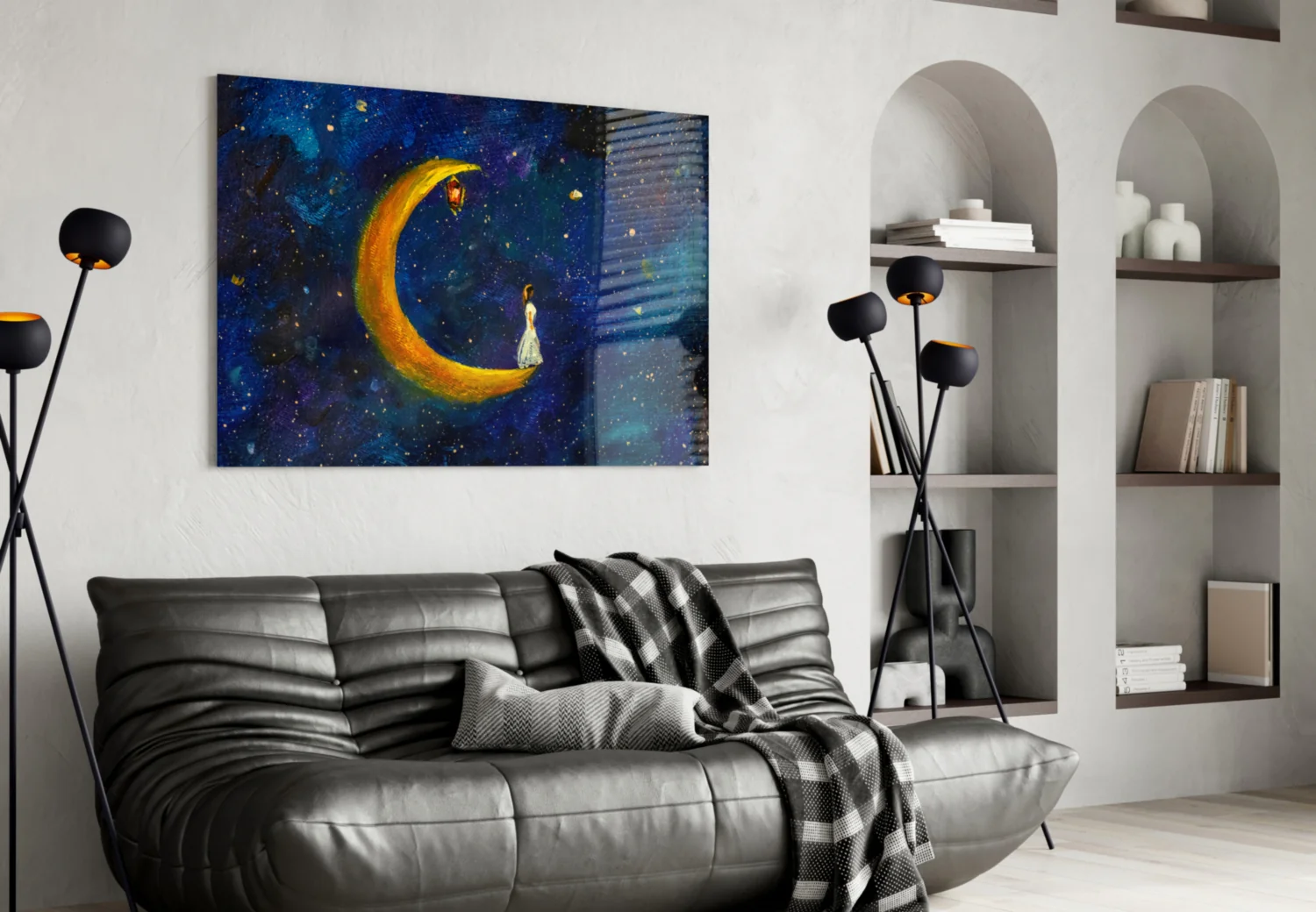 Moon House Glass Wall Art - Image 4