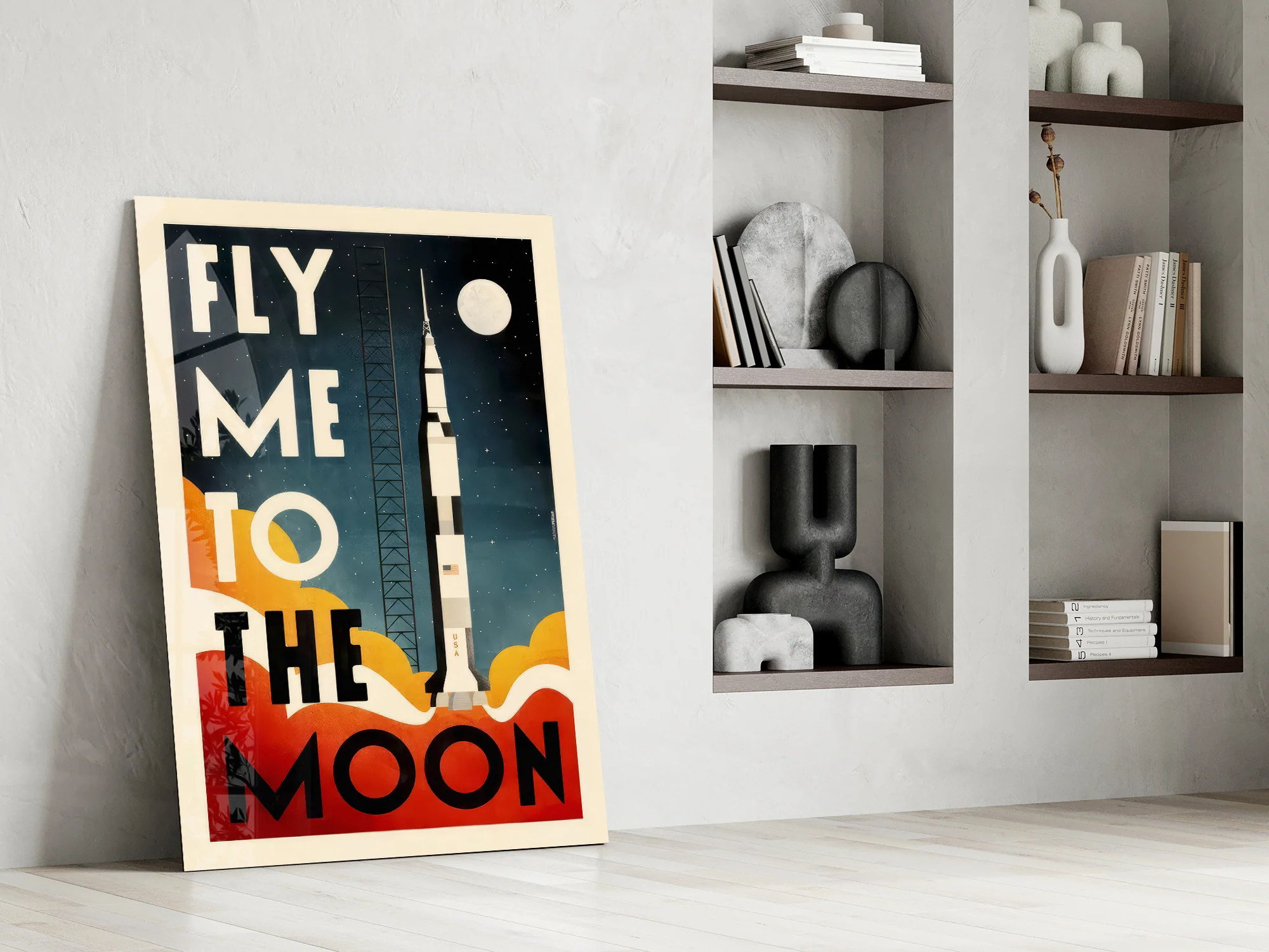 Moon Landing Glass Wall Art - Image 8
