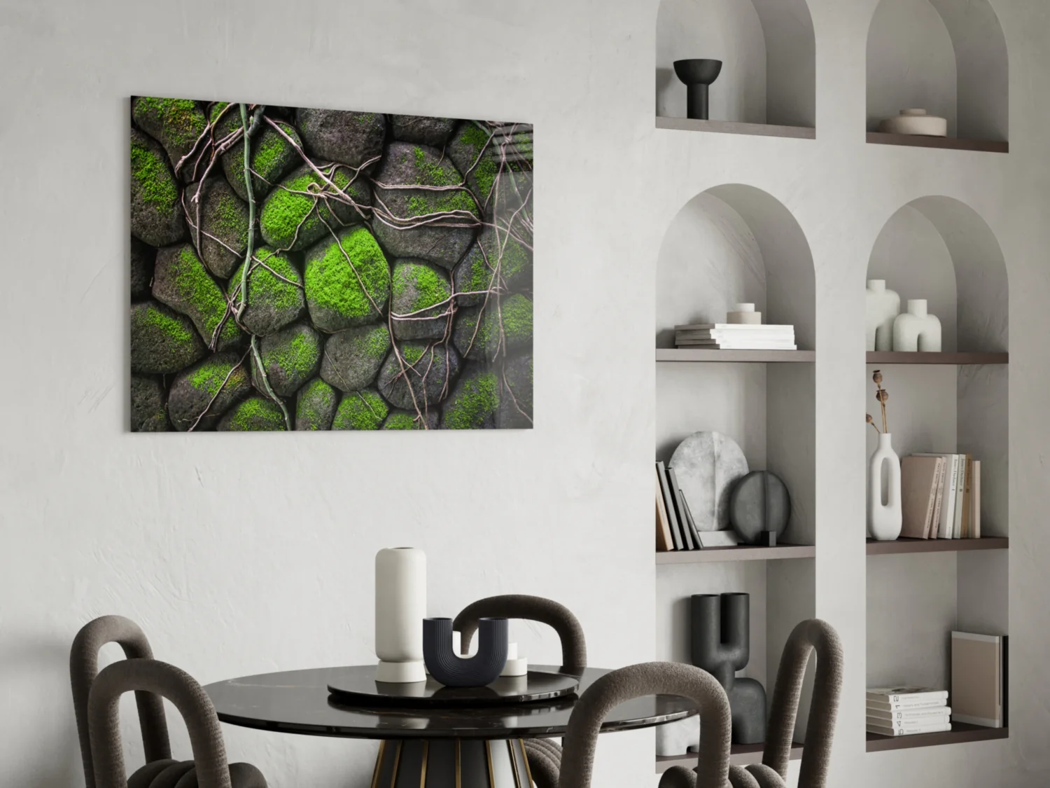 Mossy Stones Glass Wall Art - Image 5