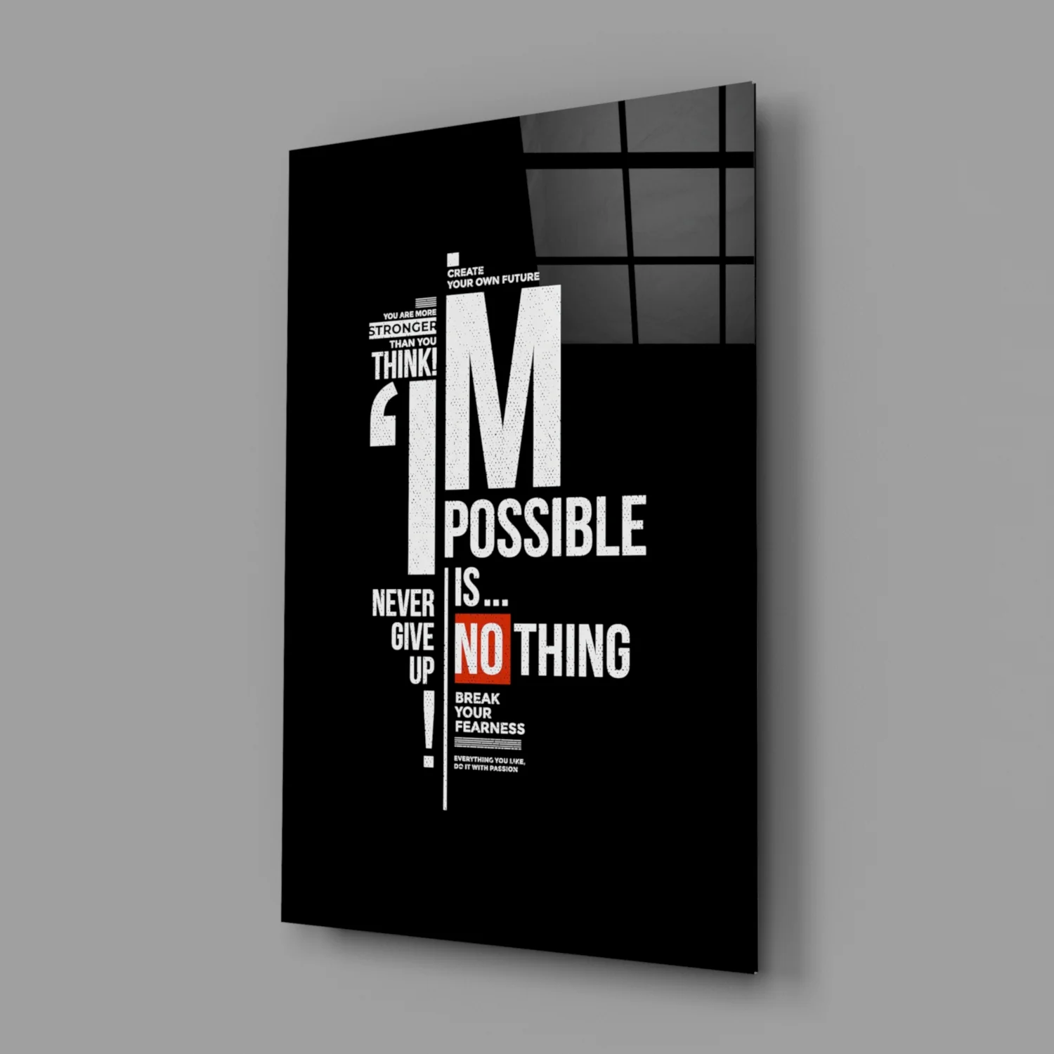 Motivational Glass Wall Art - Image 2