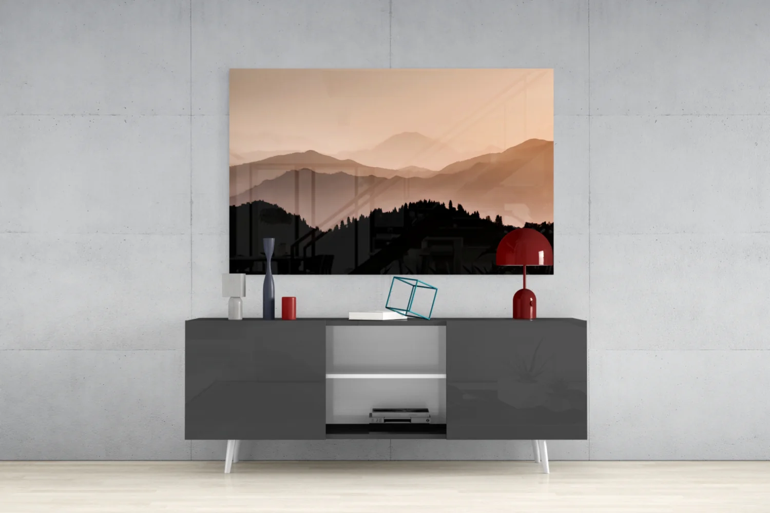 Mountains Glass Wall Art - Image 9