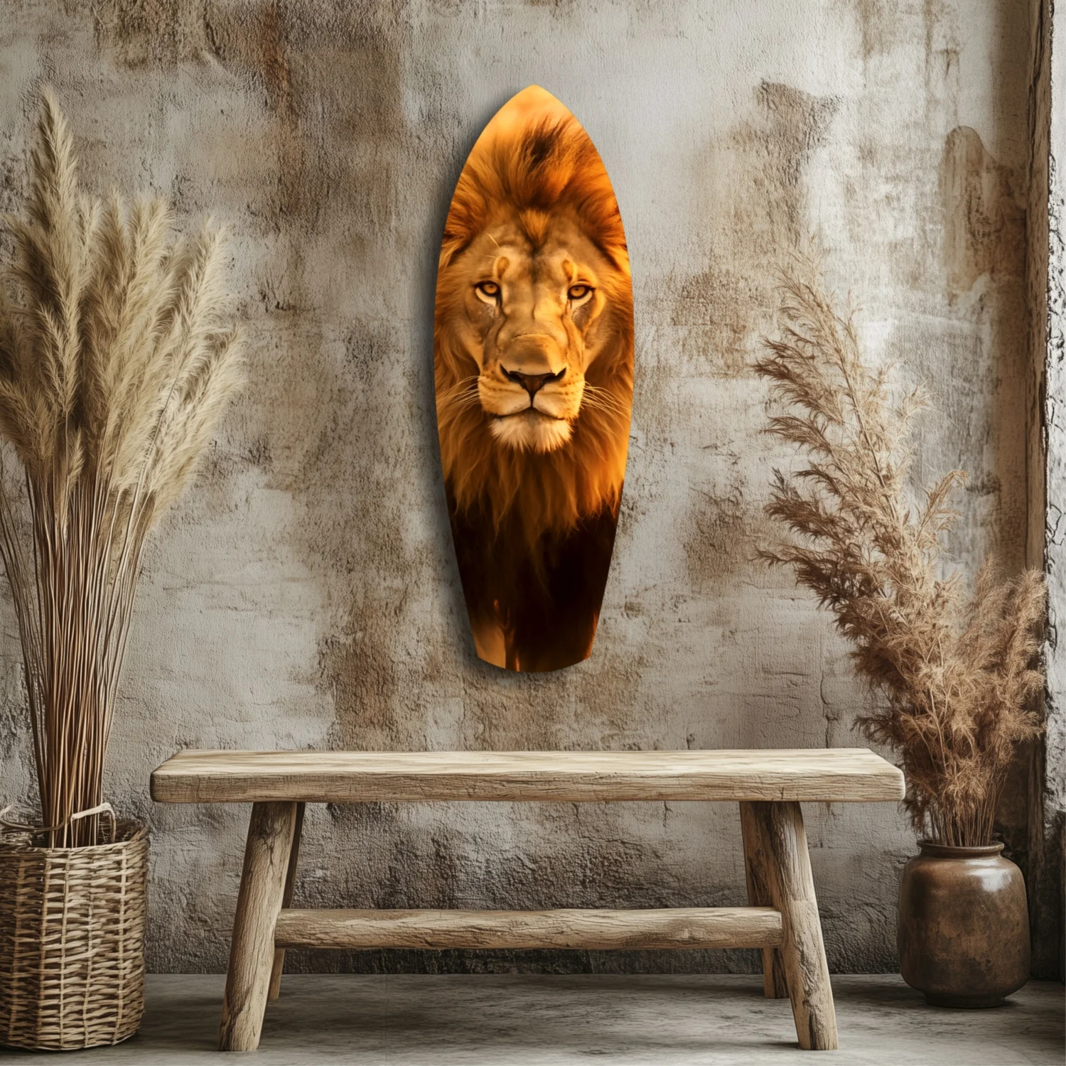 Mr Lion Glass Wall Art - Image 3