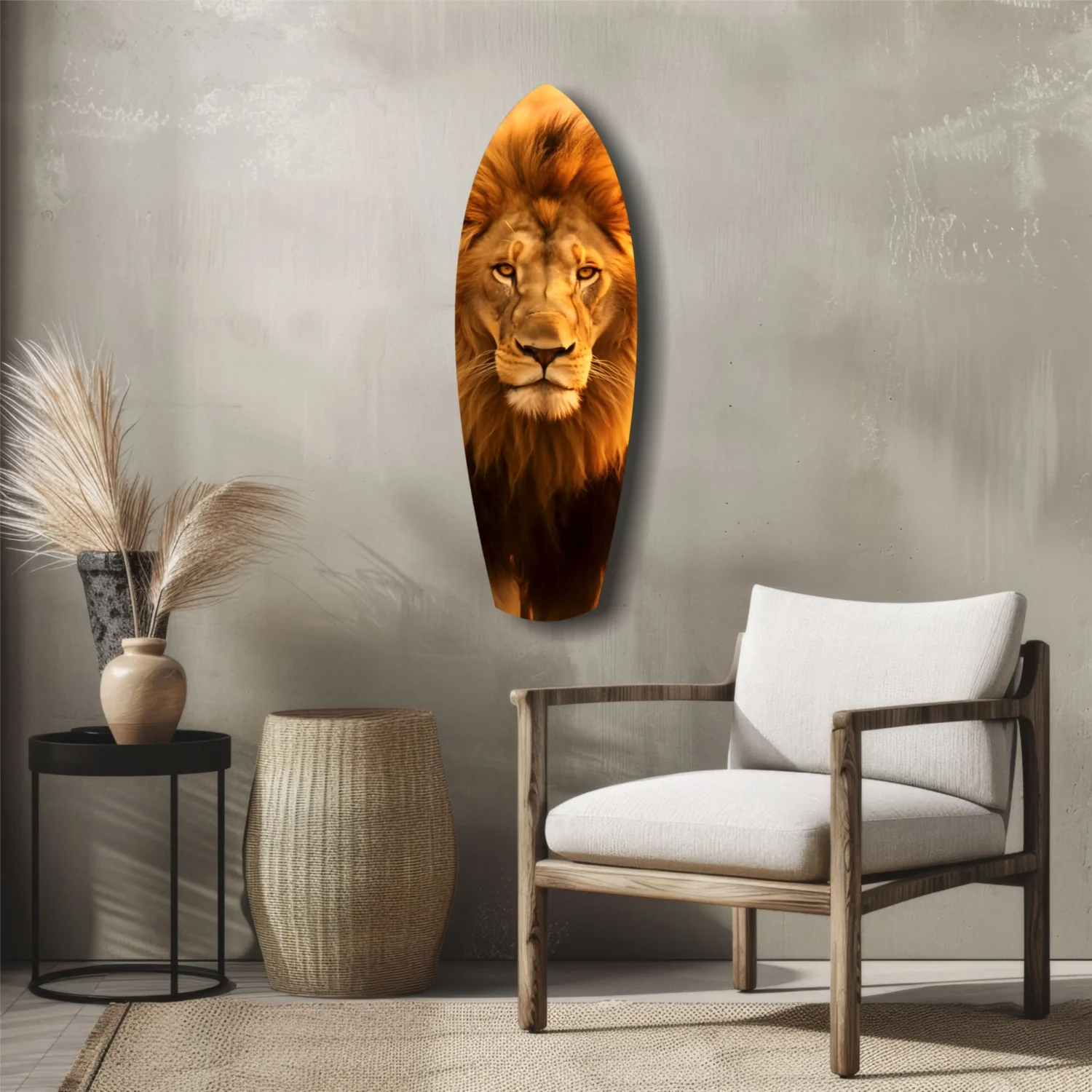 Mr Lion Glass Wall Art - Image 5