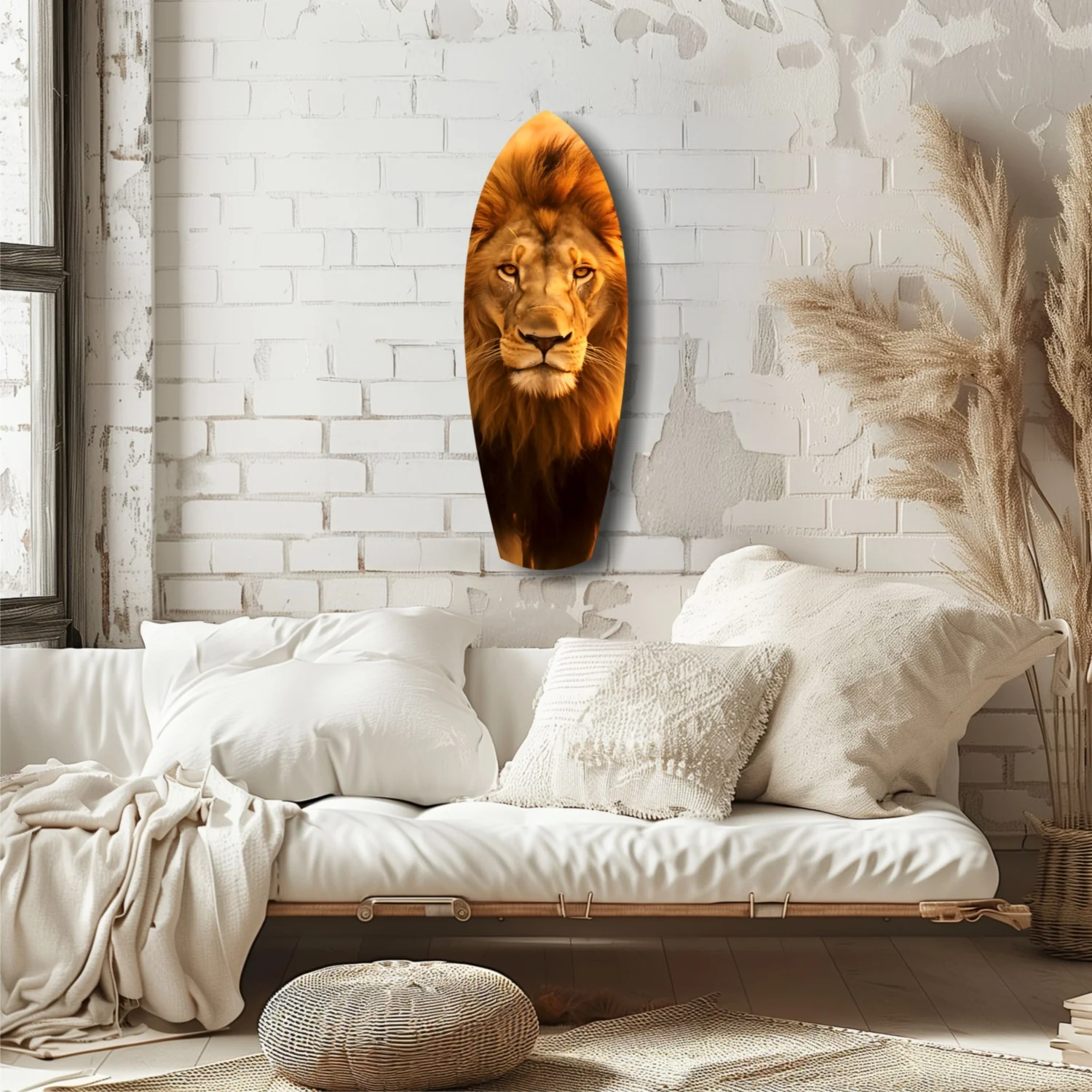 Mr Lion Glass Wall Art - Image 6