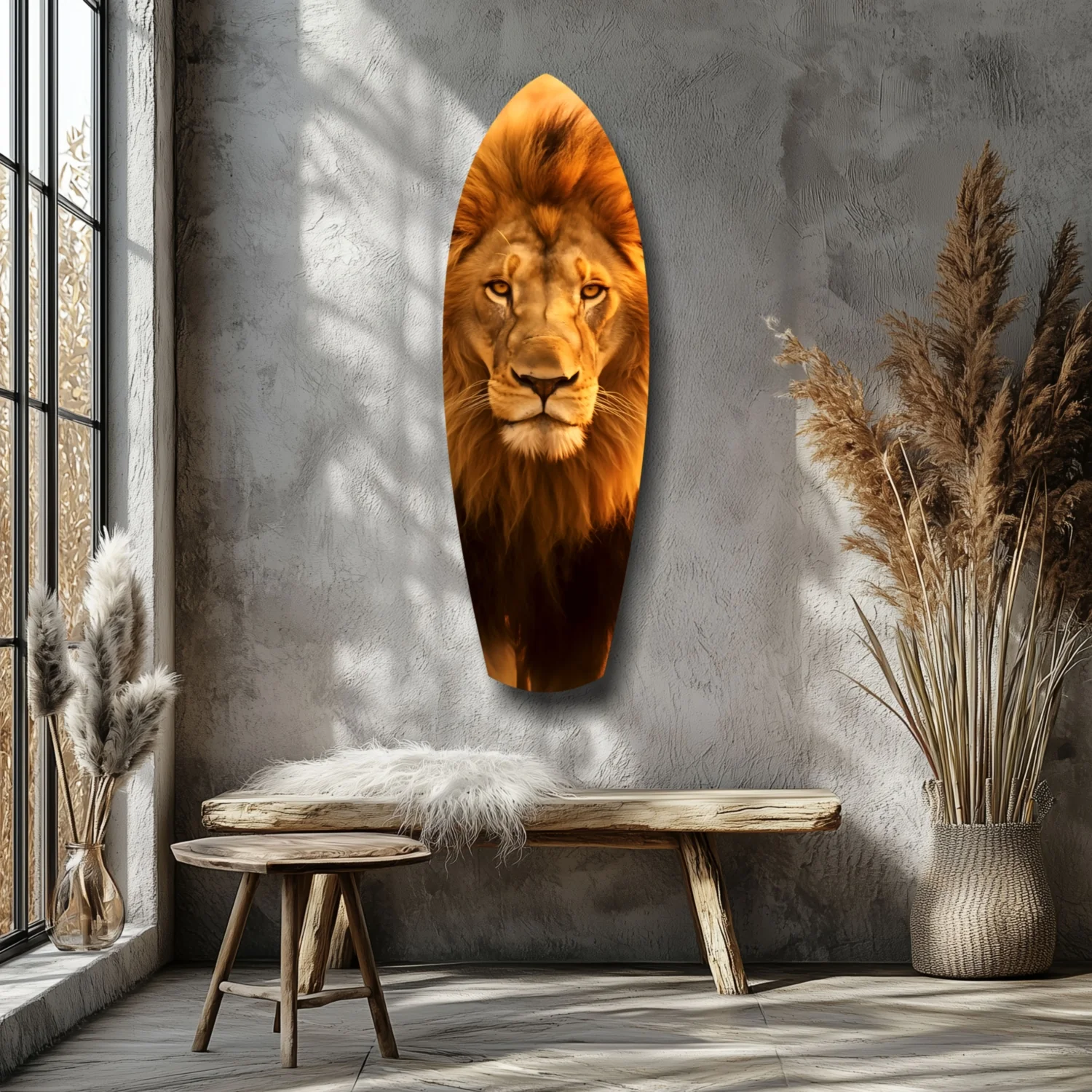 Mr Lion Glass Wall Art - Image 7
