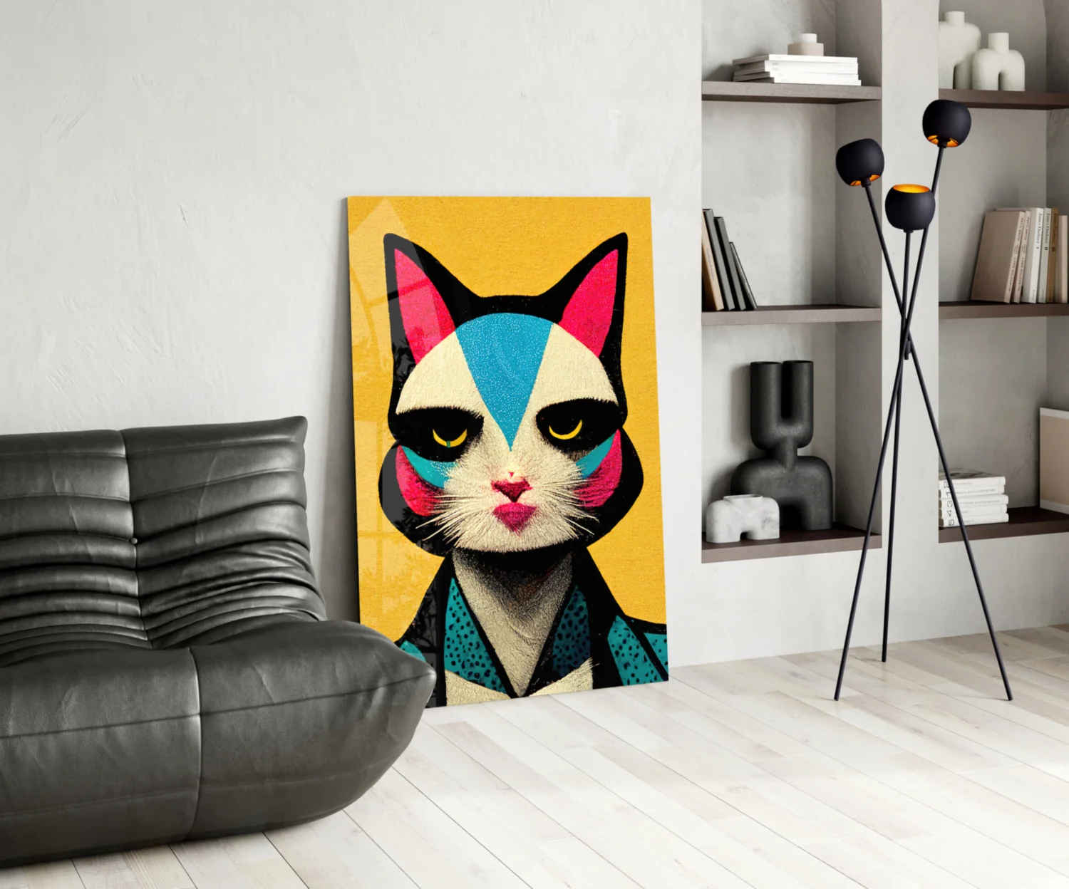 The Cat Glass Wall Art || Designer Collection - Image 6