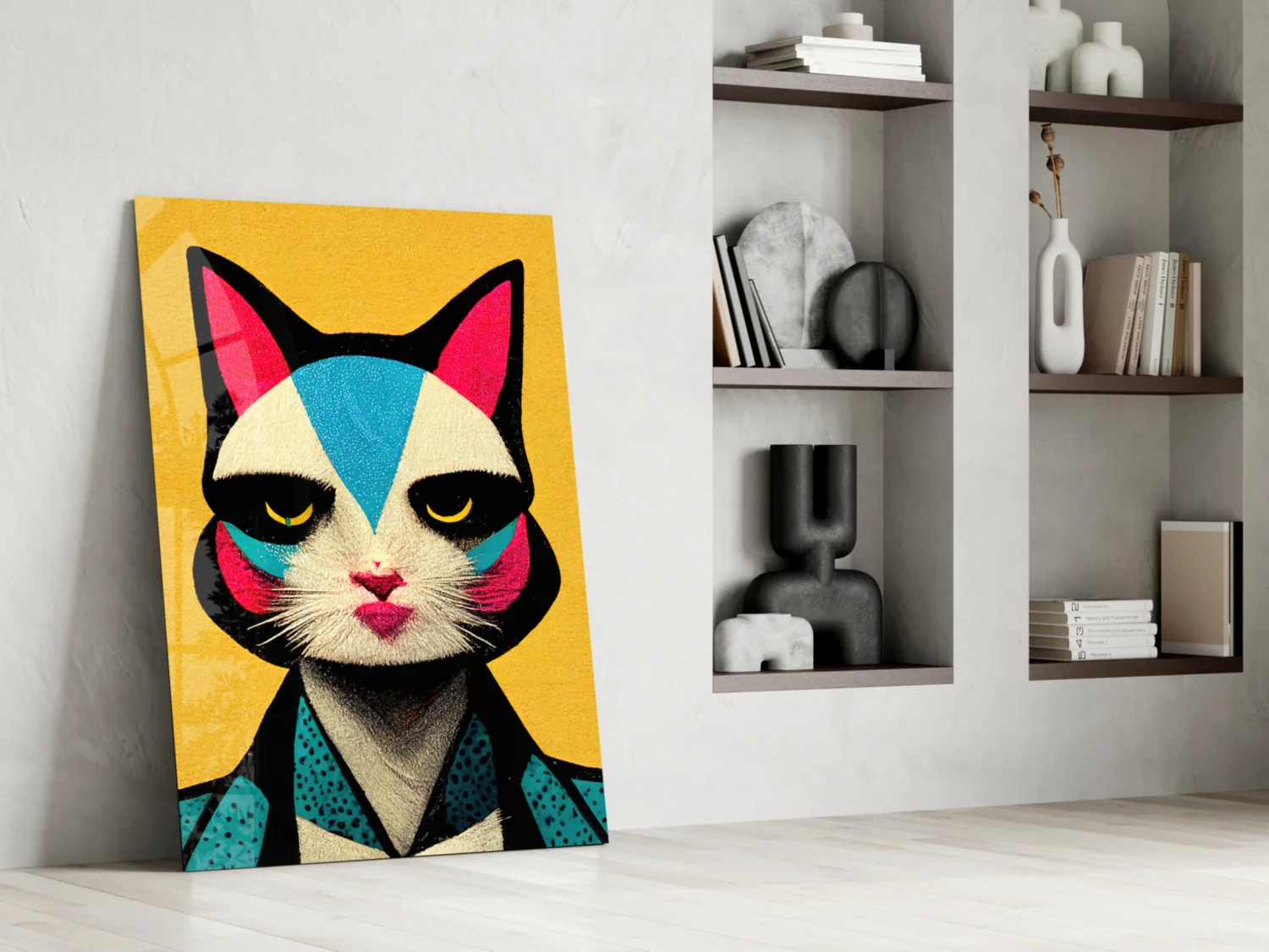 The Cat Glass Wall Art || Designer Collection - Image 7