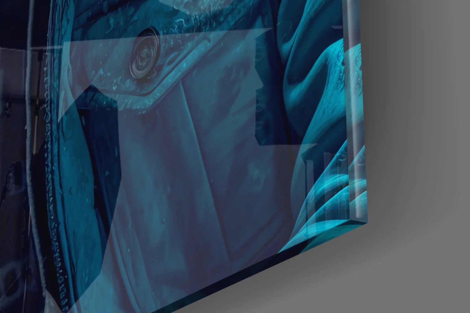 Music and the Ape  Glass Wall Art || Designer Collection - Image 7