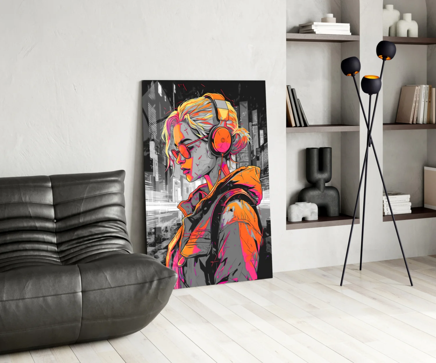 Music Girl Glass Wall Art || Designer Collection - Image 5