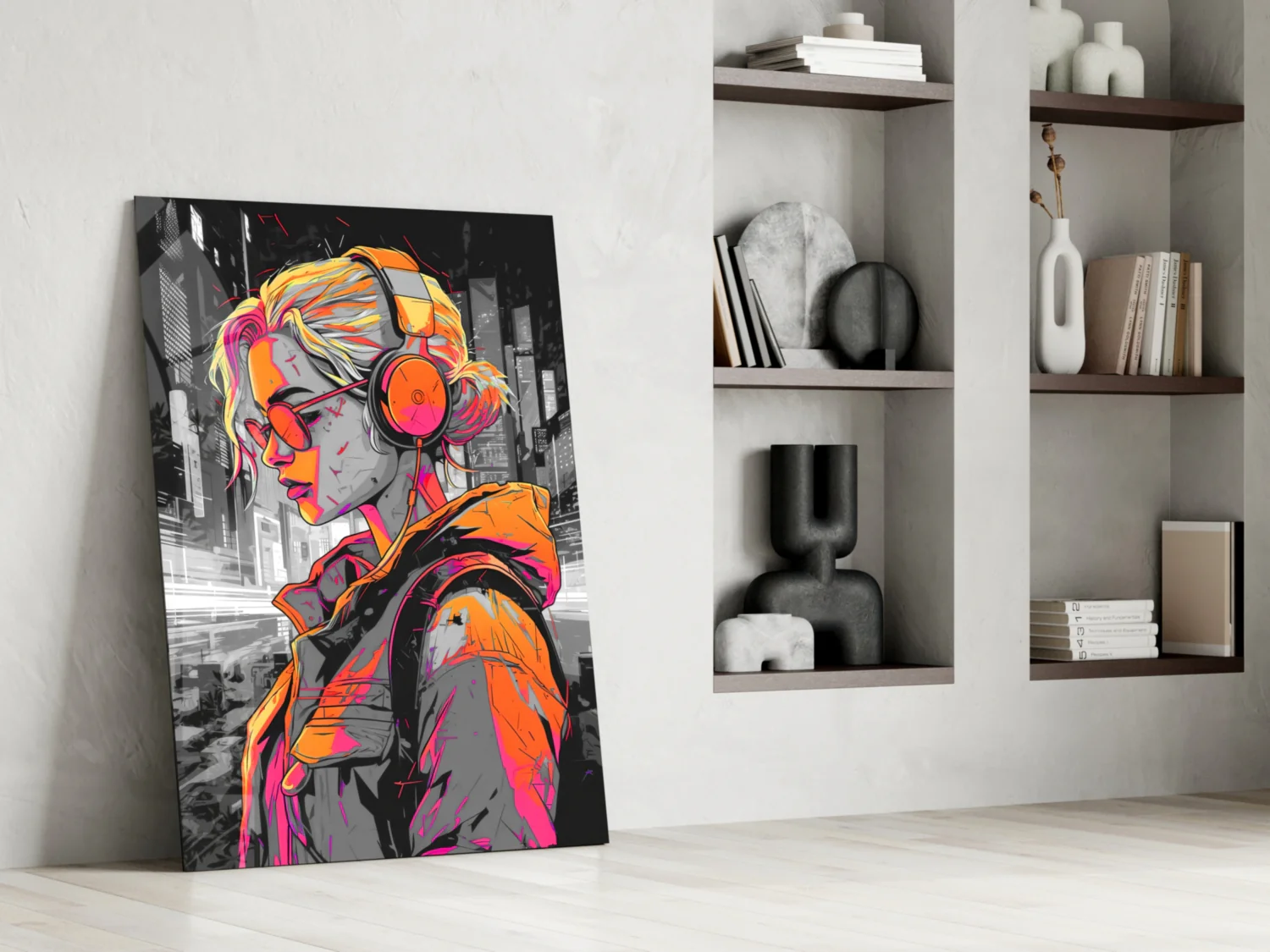 Music Girl Glass Wall Art || Designer Collection - Image 6