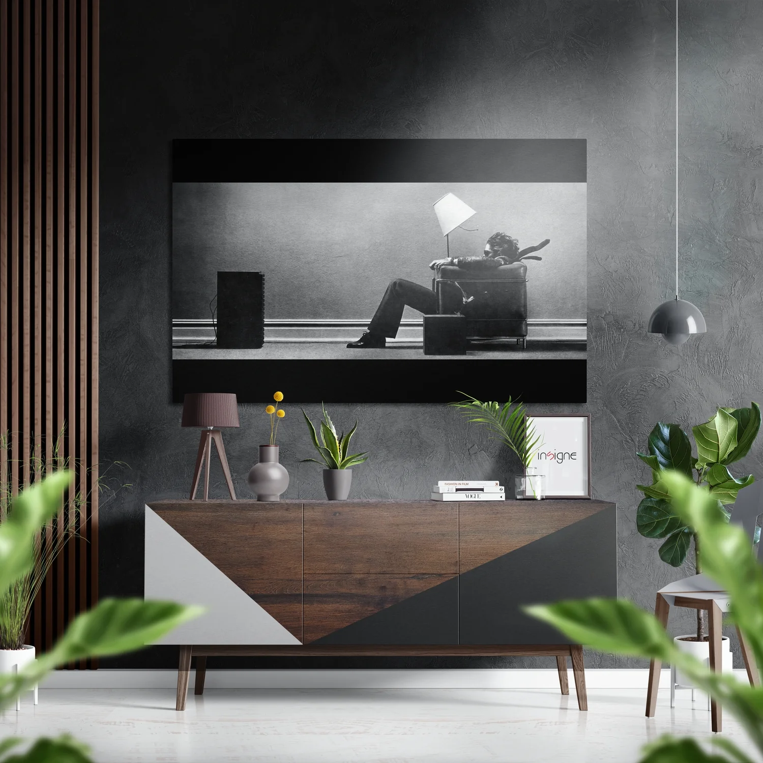 Music Wind Brushed Aluminium Dibond Wall Art