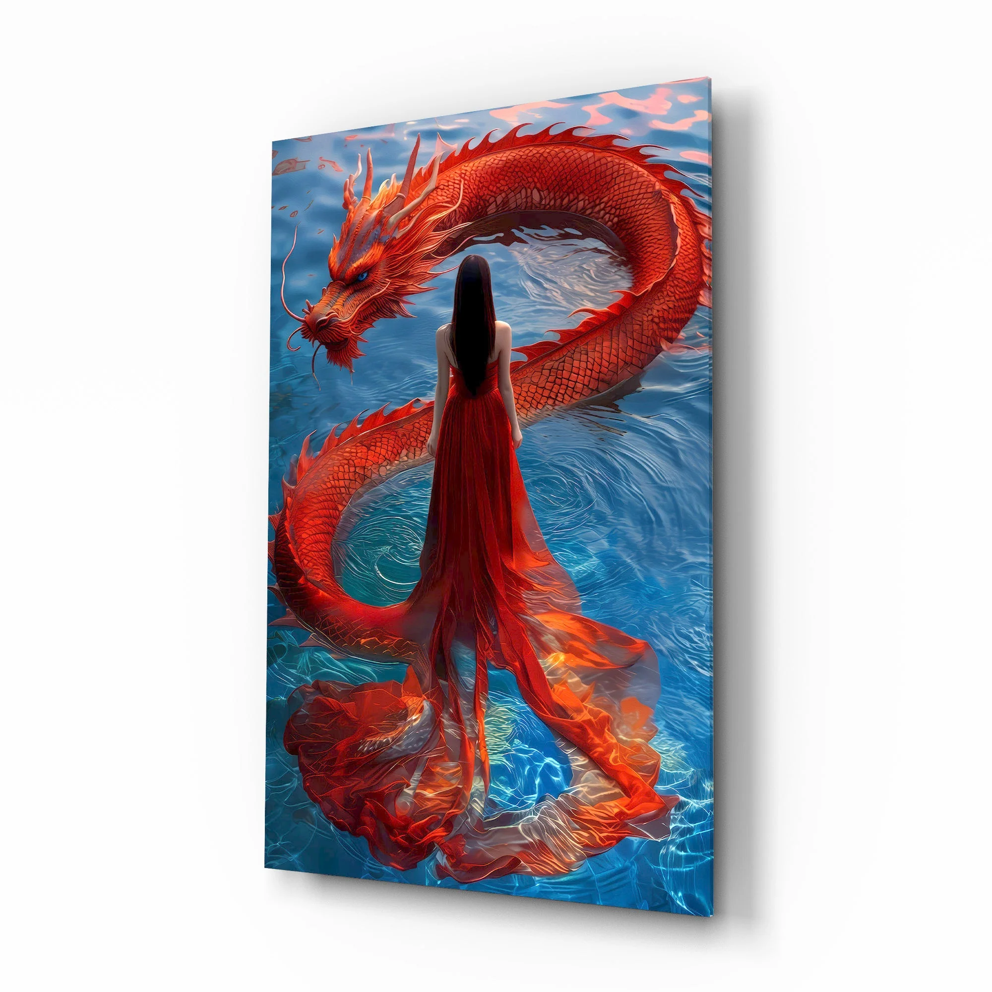 Mystic Creature Glass Wall Art