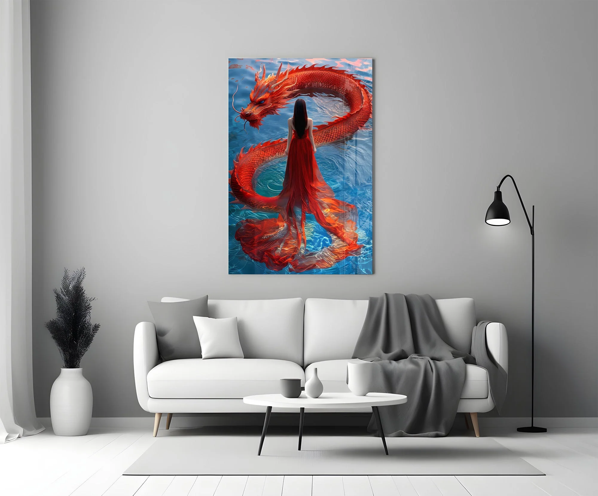 Mystic Creature Glass Wall Art - Image 5