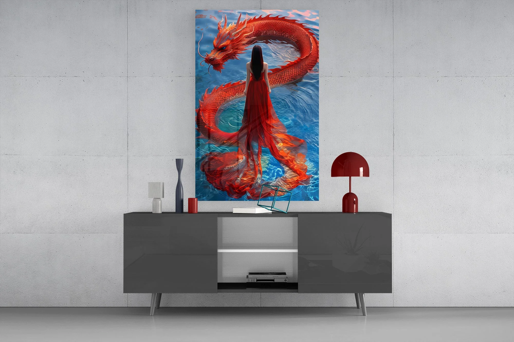Mystic Creature Glass Wall Art - Image 8