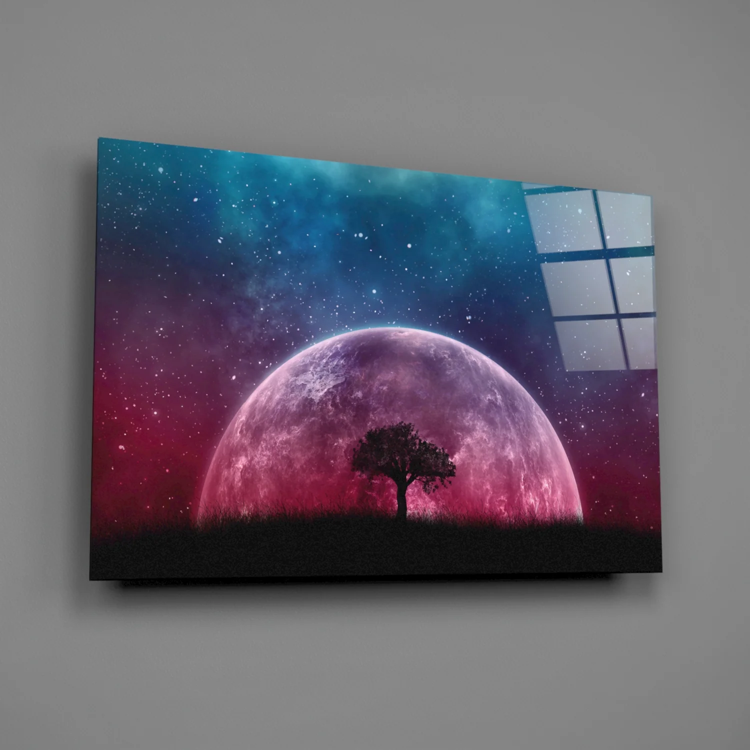 Mystical Night Glass Wall Art - Image 2