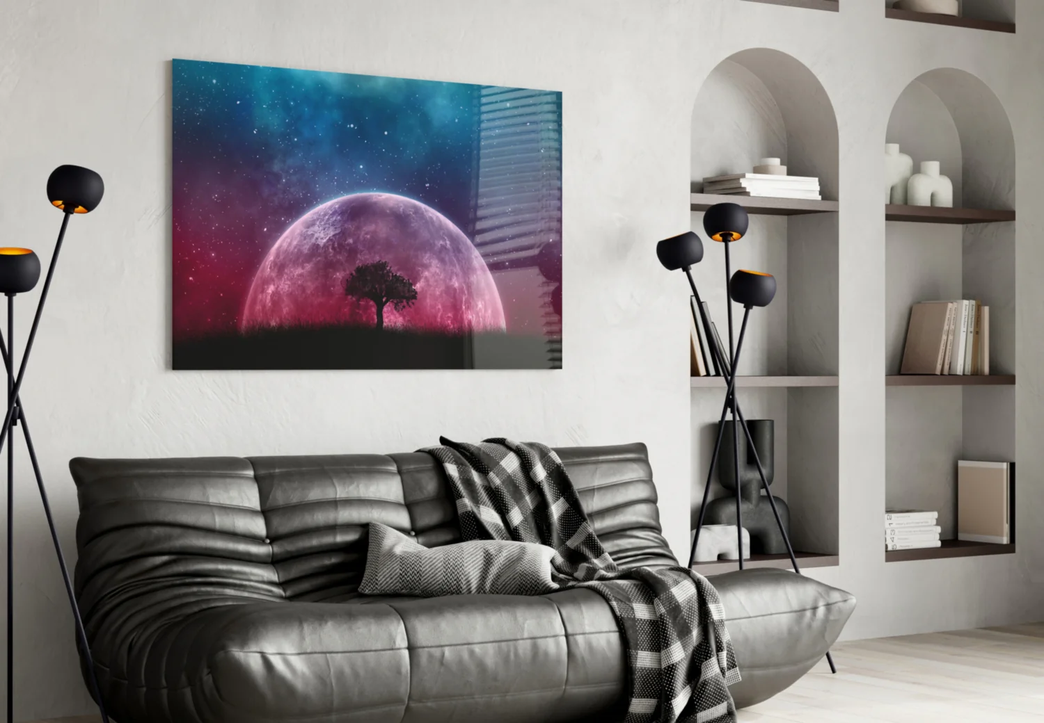 Mystical Night Glass Wall Art - Image 4