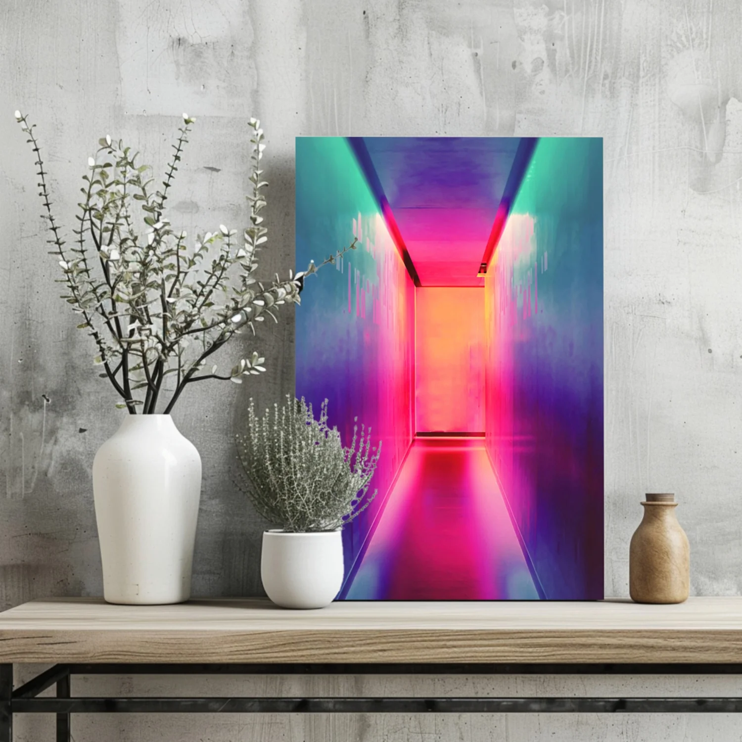 Narrow Corridor Aluminum Print - Image 2