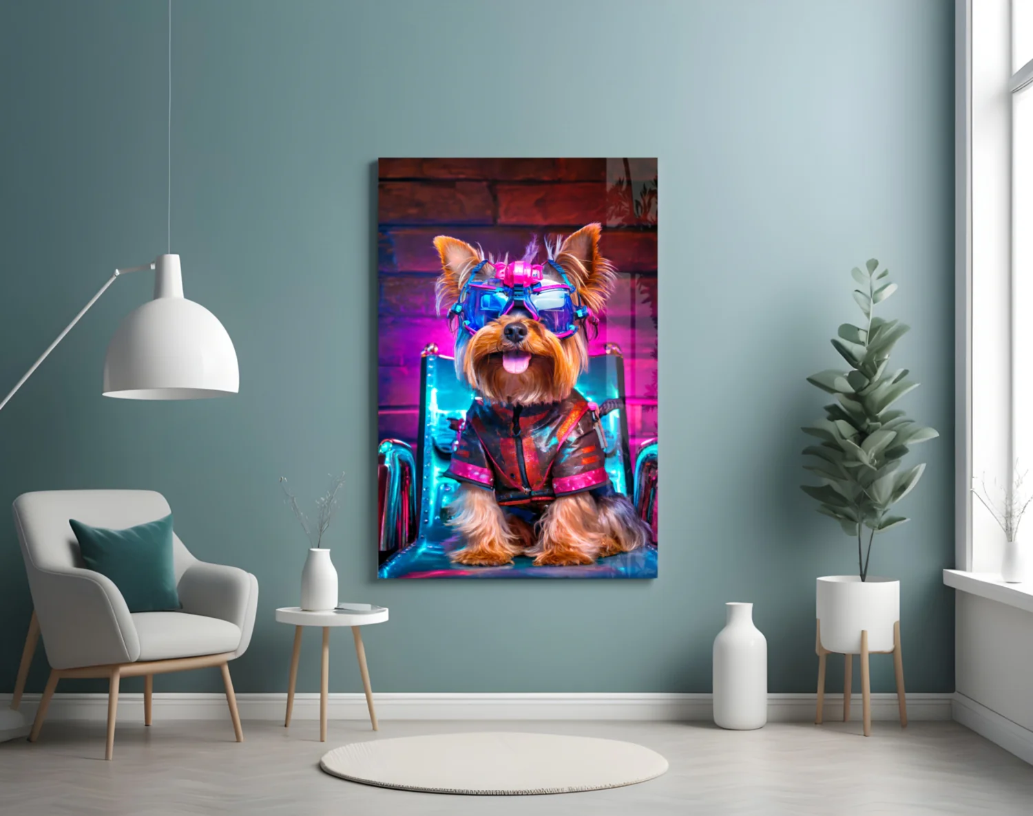 Hip Dog Glass Wall Art || Designer Collection - Image 5