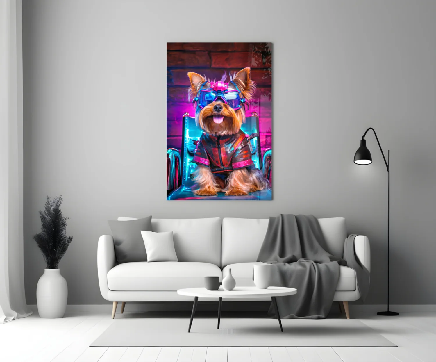 Hip Dog Glass Wall Art || Designer Collection - Image 4