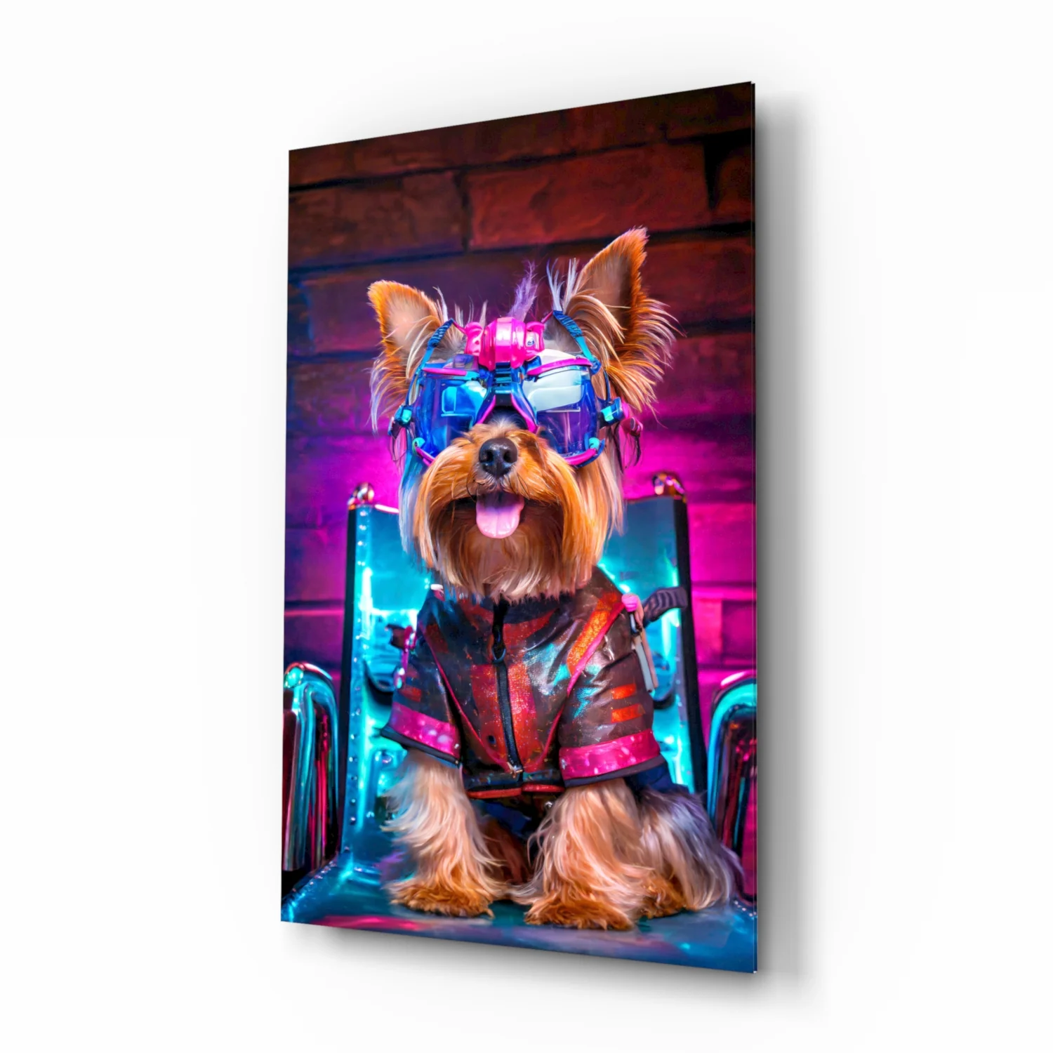 Hip Dog Glass Wall Art || Designer Collection - Image 2