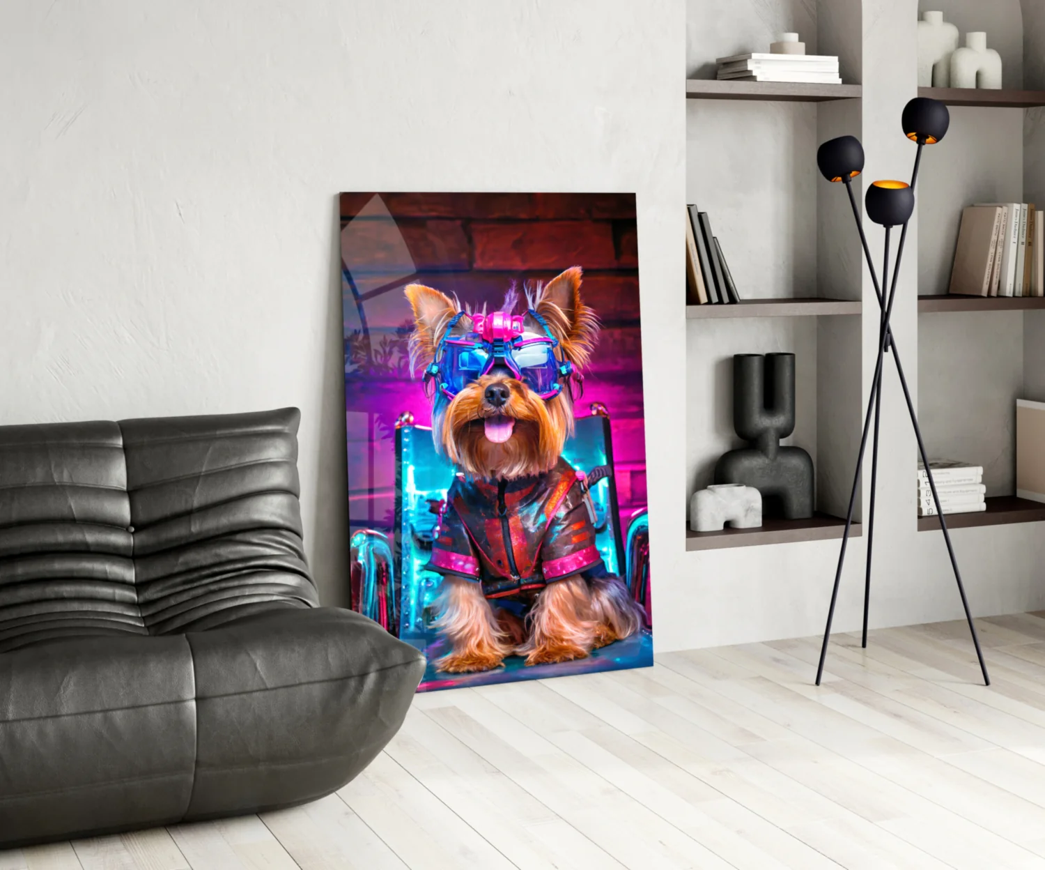 Hip Dog Glass Wall Art || Designer Collection - Image 6