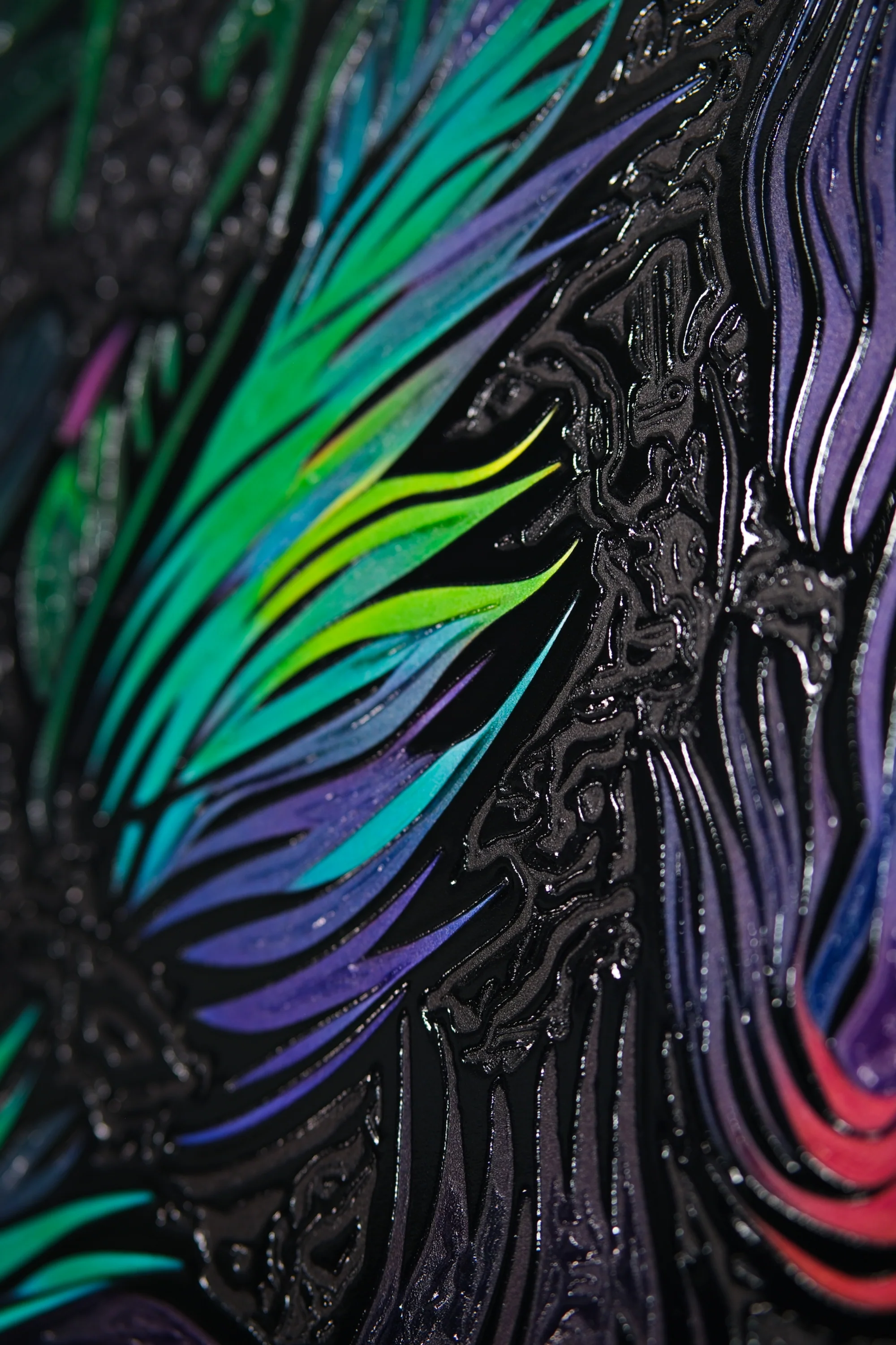 Neon Canopy Alpha — Haptic 3D Embossed + High-Gloss Lacquer Print - Image 6