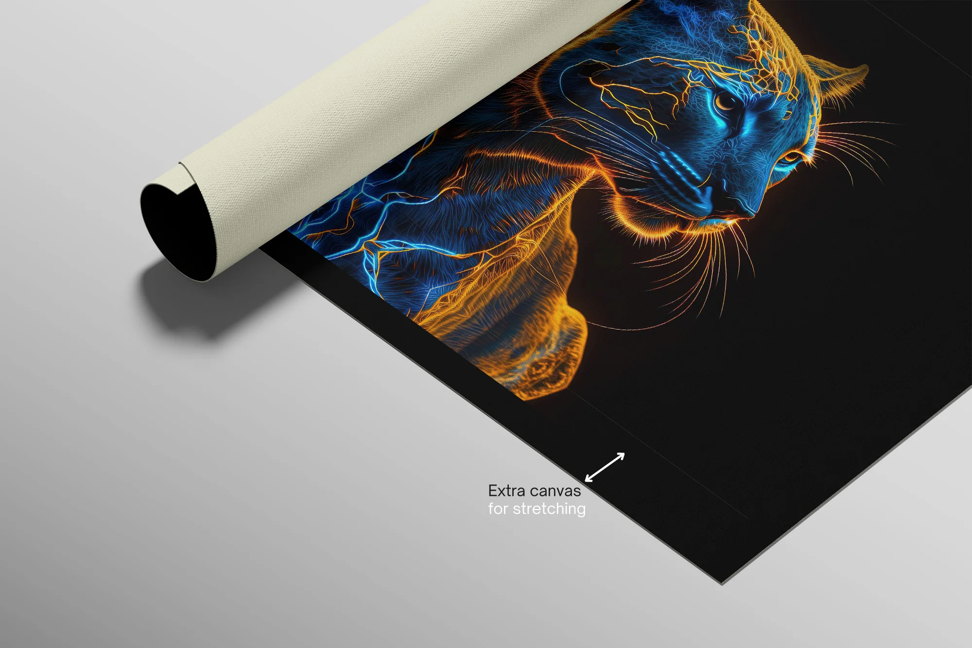 Neon Panther Pulse — 3D Haptic Embossed High-Gloss Luxury Wall Art - Image 14
