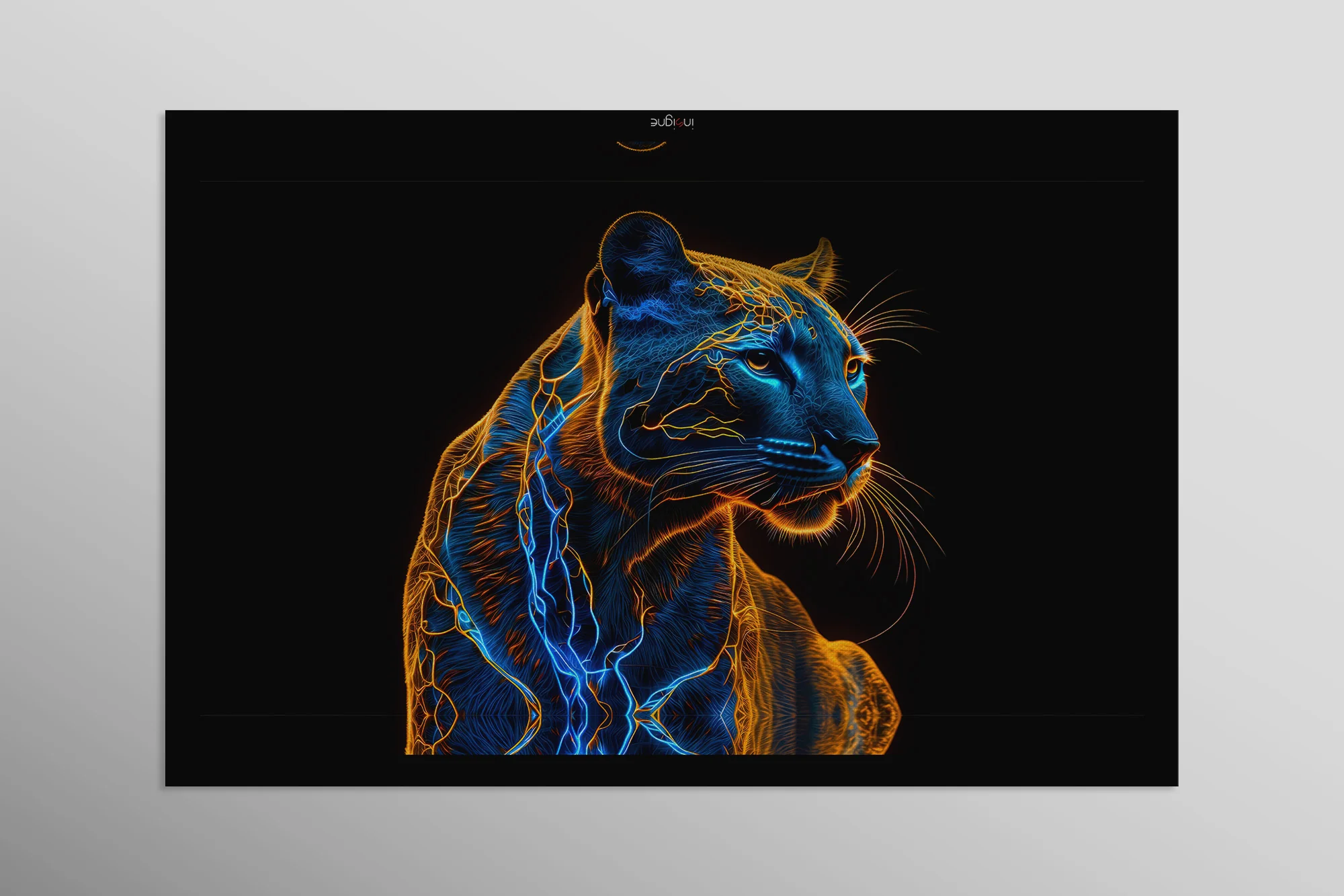 Neon Panther Pulse — 3D Haptic Embossed High-Gloss Luxury Wall Art - Image 15