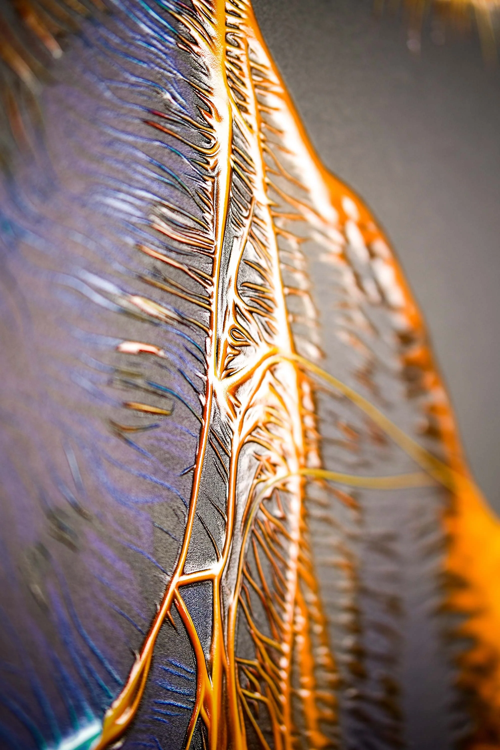 Neon Panther Pulse — 3D Haptic Embossed High-Gloss Luxury Wall Art - Image 5