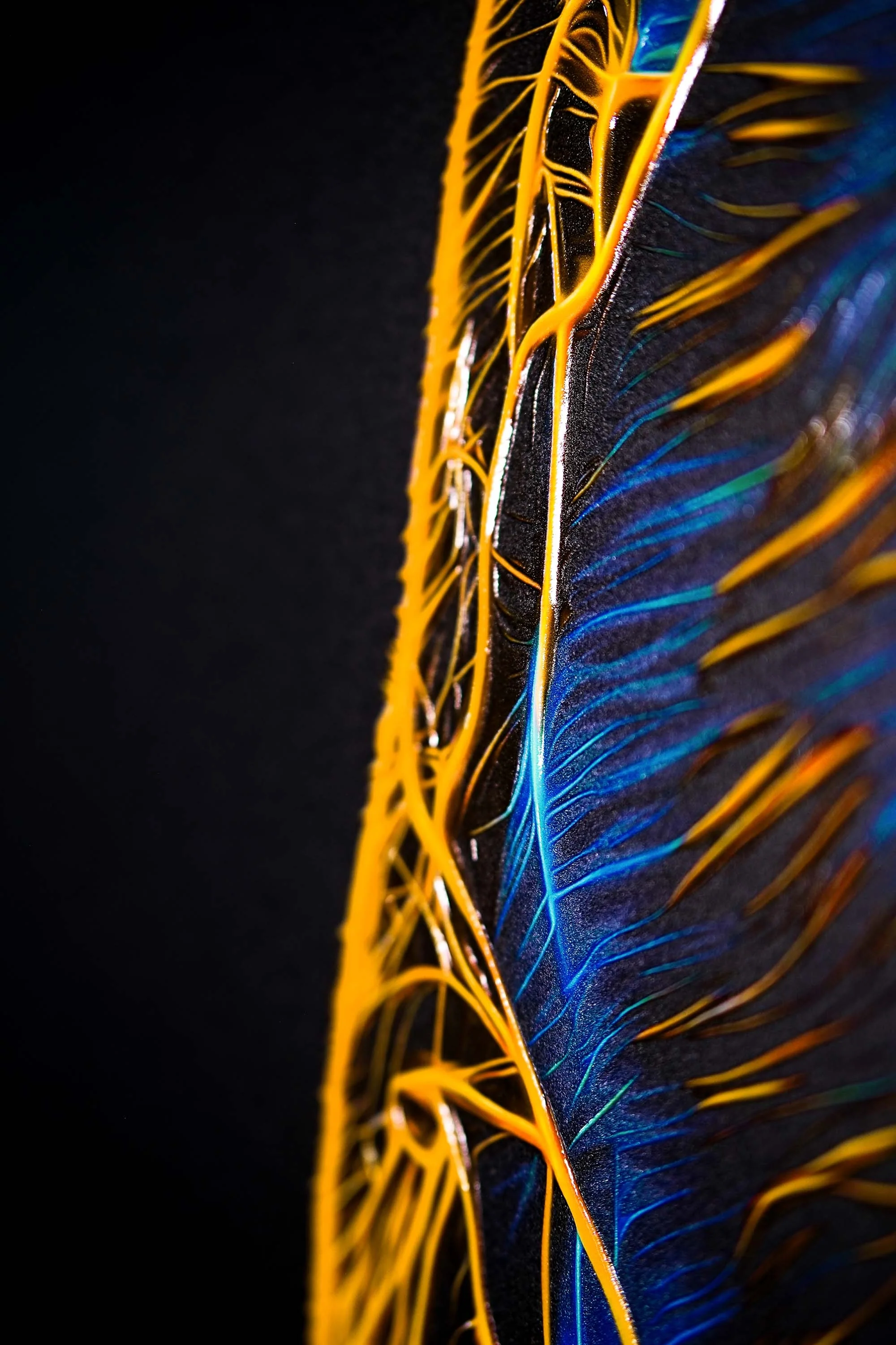 Neon Panther Pulse — 3D Haptic Embossed High-Gloss Luxury Wall Art - Image 7
