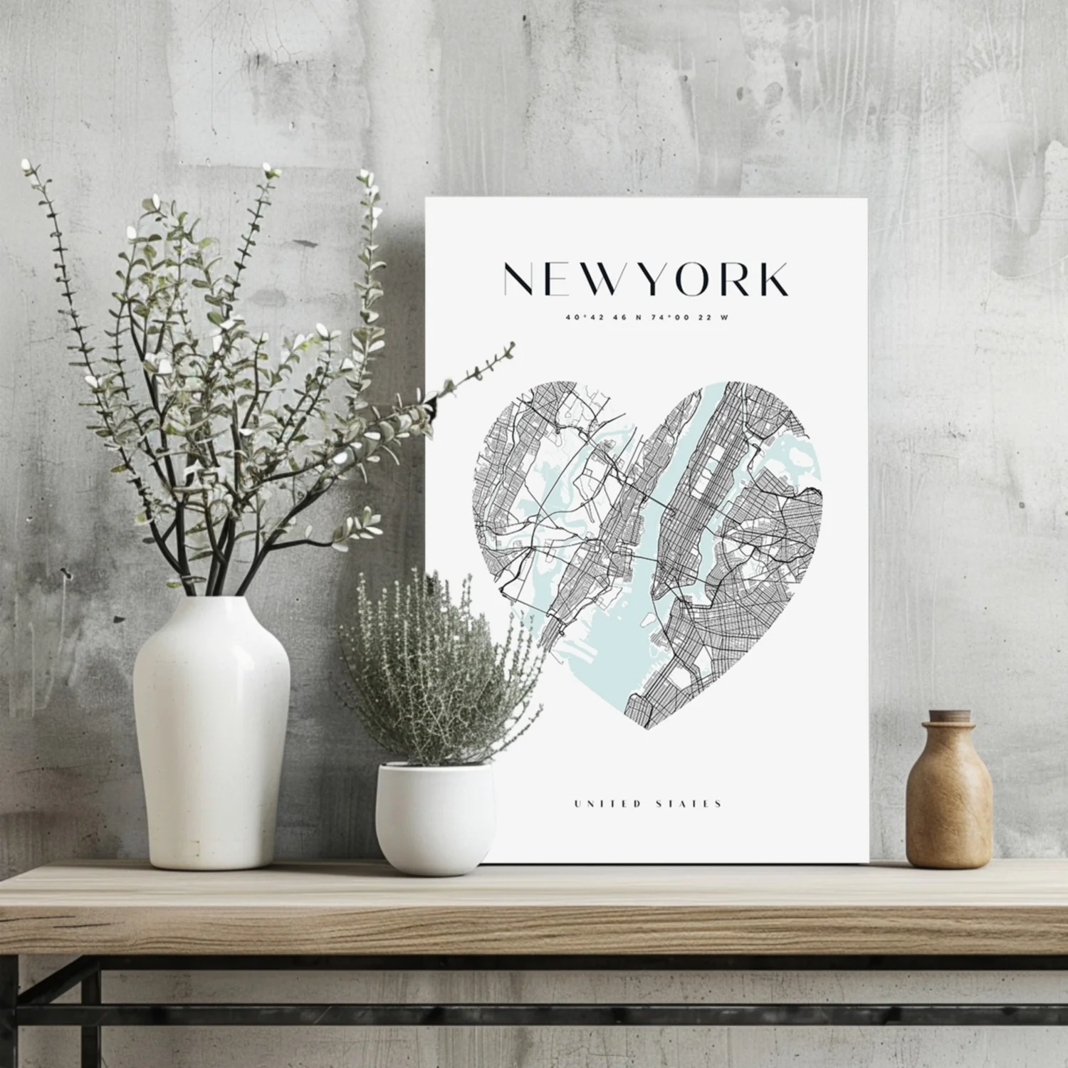 New York V1 Aluminum Print - Image 2