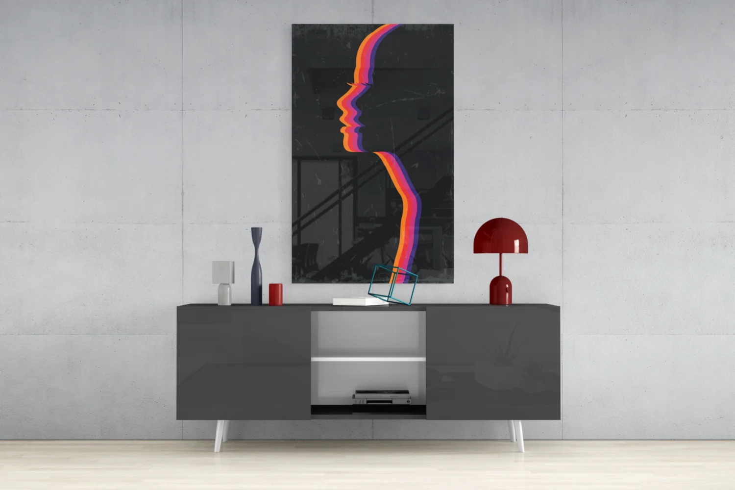 Night Filter Glass Wall Art - Image 8
