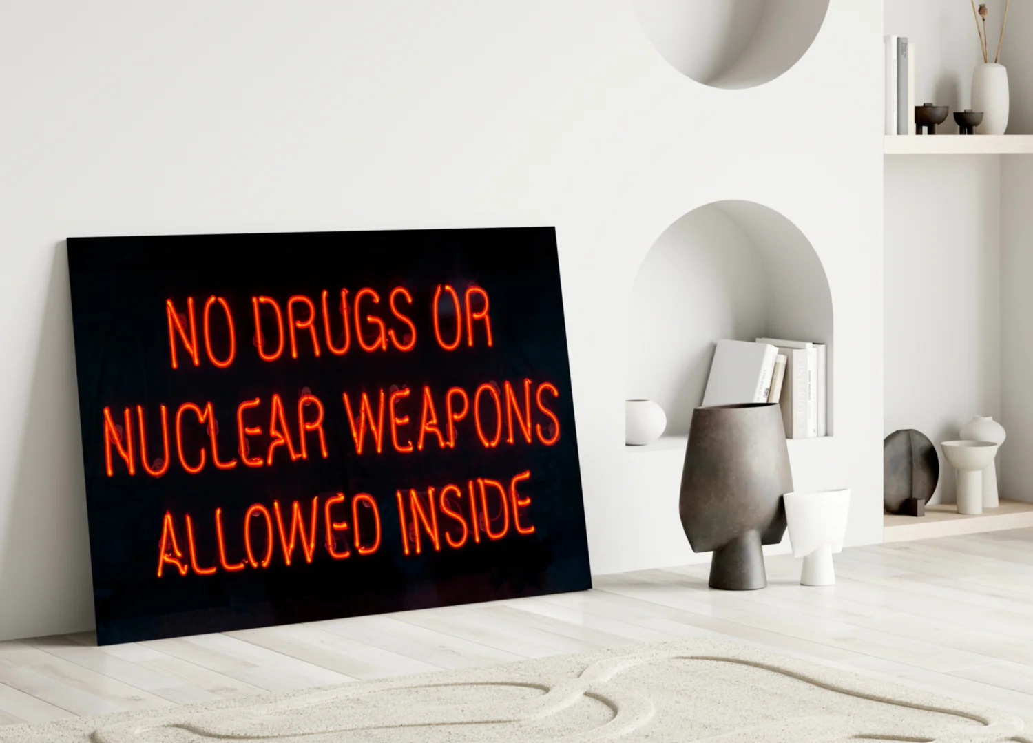 “No drugs” Glass Wall Art - Image 3