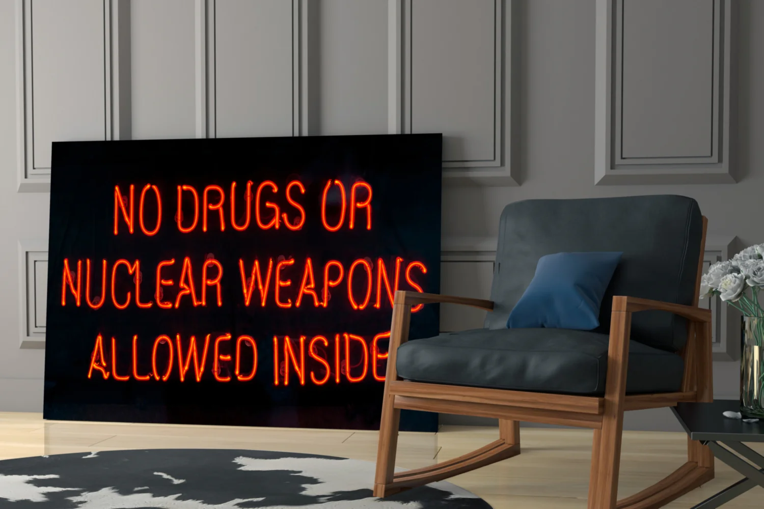 “No drugs” Glass Wall Art - Image 6