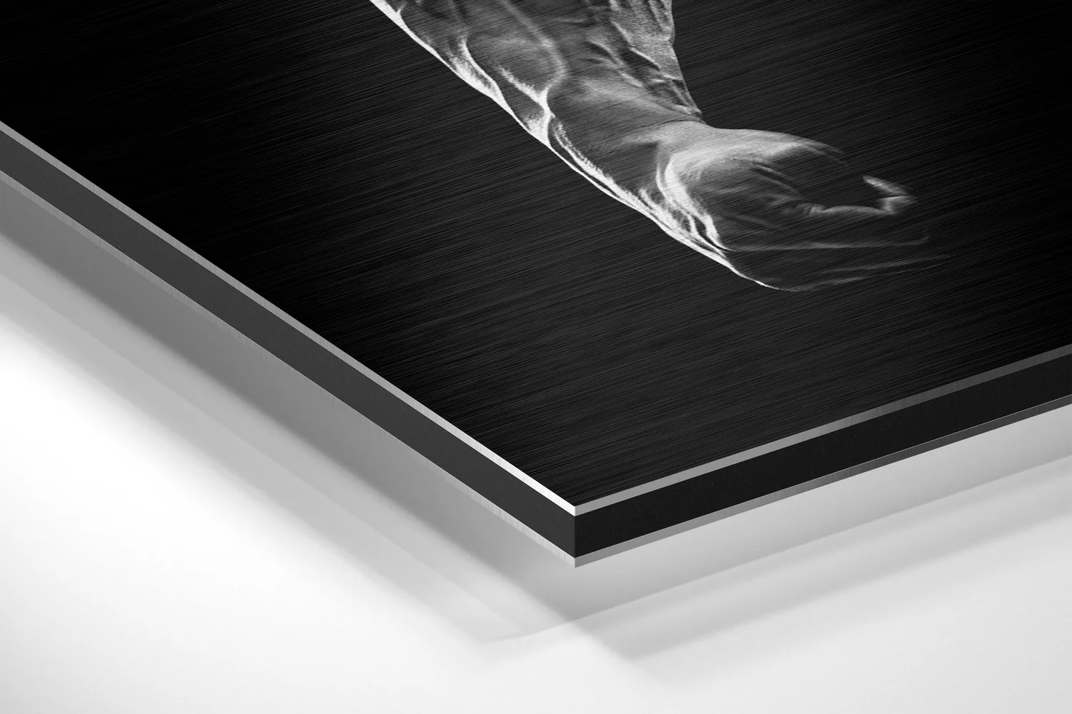 No More Excuses Brushed Aluminium Dibond Wall Art - Image 2