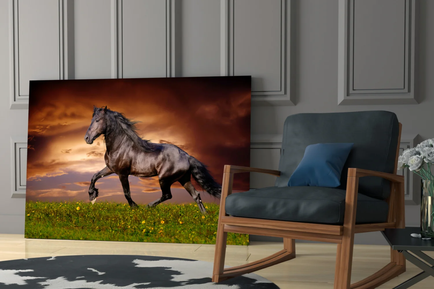 Nobility of Horse Glass Wall Art - Image 6