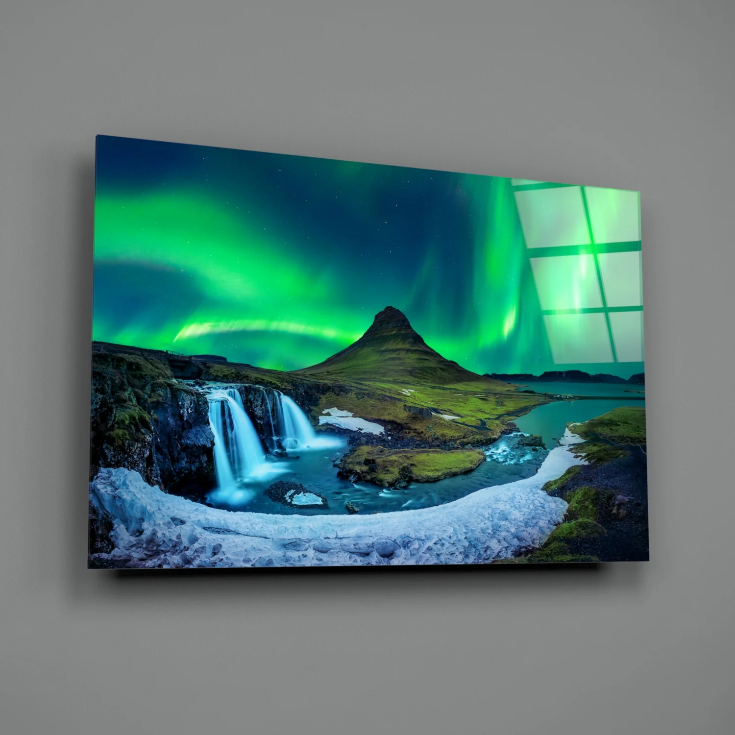 Northern Lights Glass Wall Art - Image 2