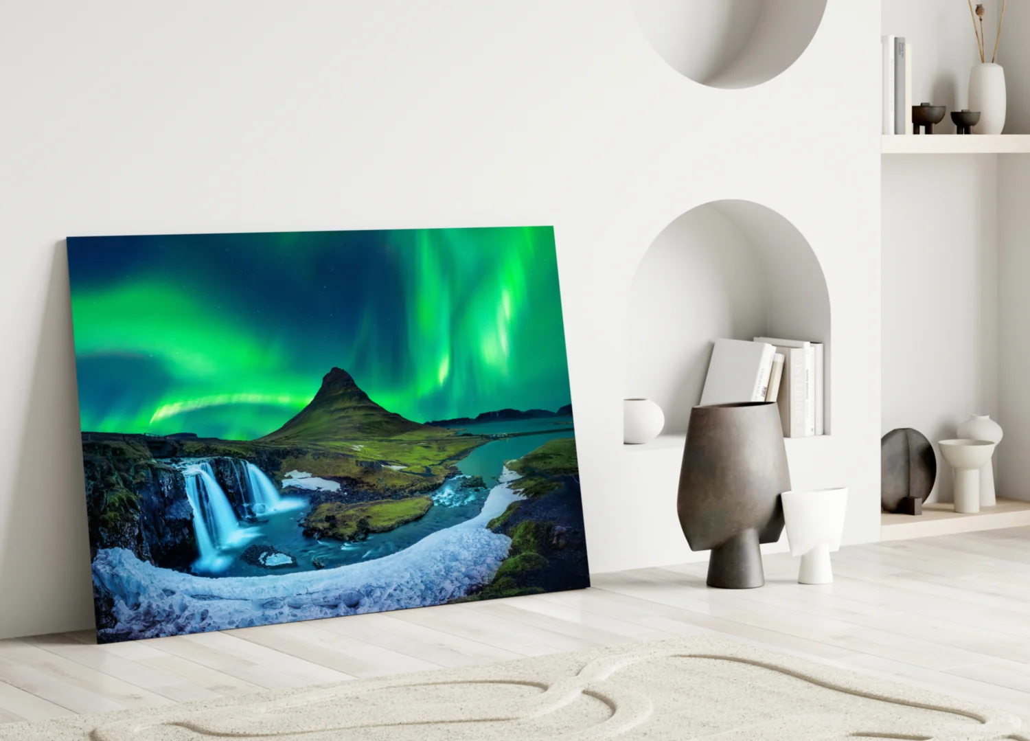 Northern Lights Glass Wall Art - Image 3
