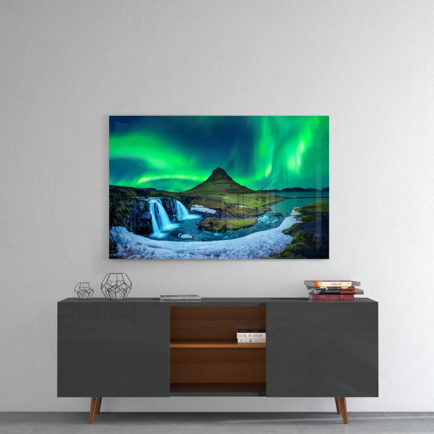 Northern Lights Glass Wall Art - Image 8