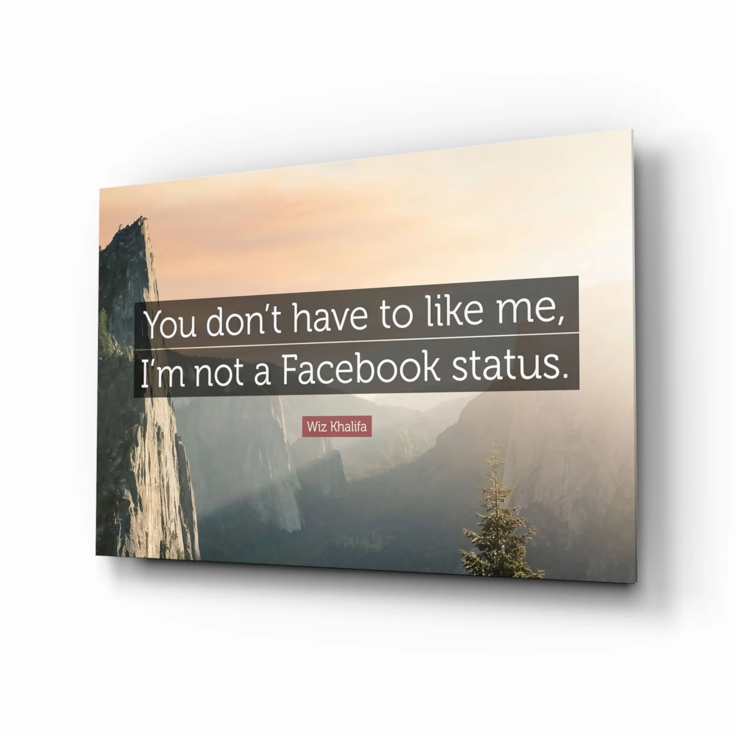 Not a Facebook Status Glass Wall Art - Image 2