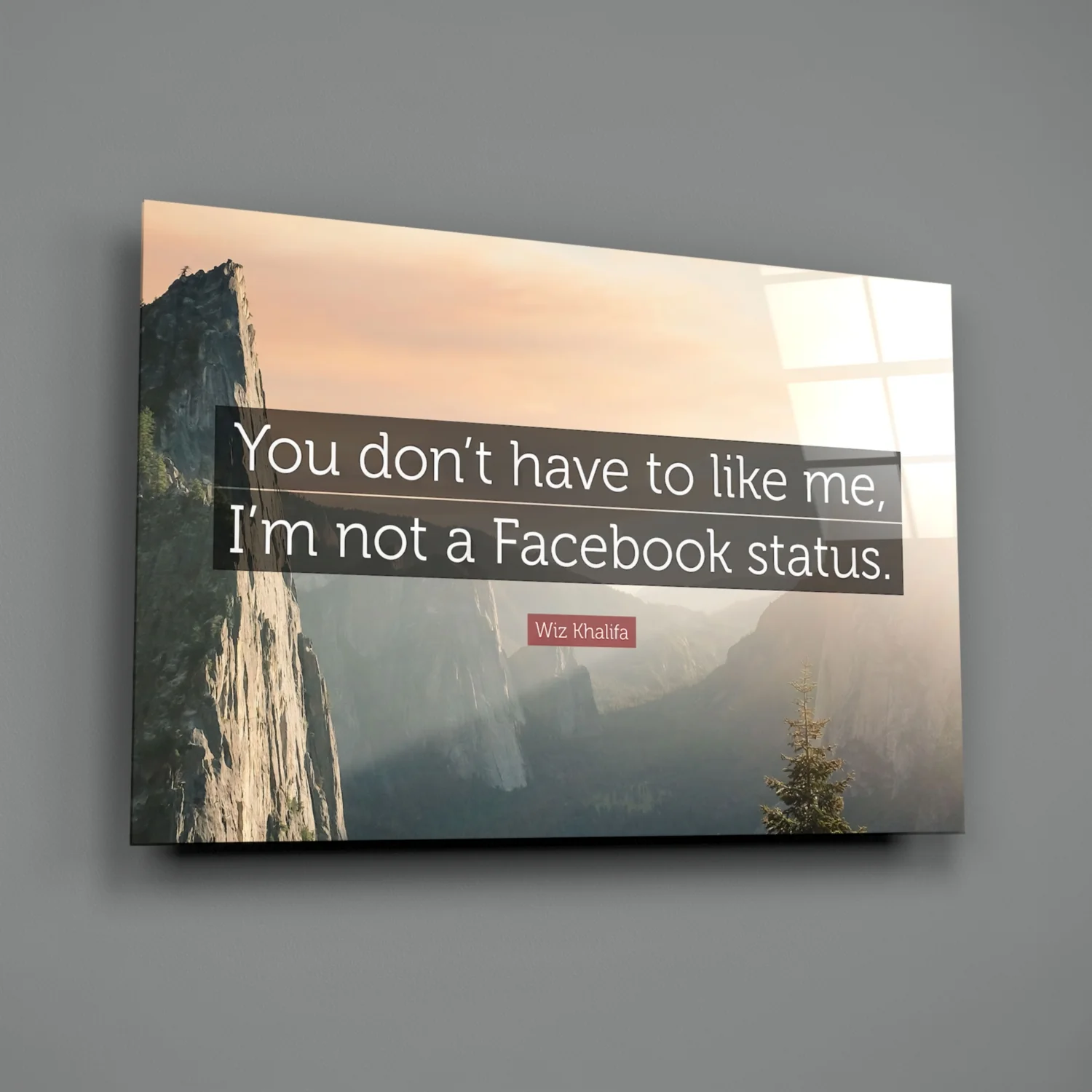 Not a Facebook Status Glass Wall Art - Image 3