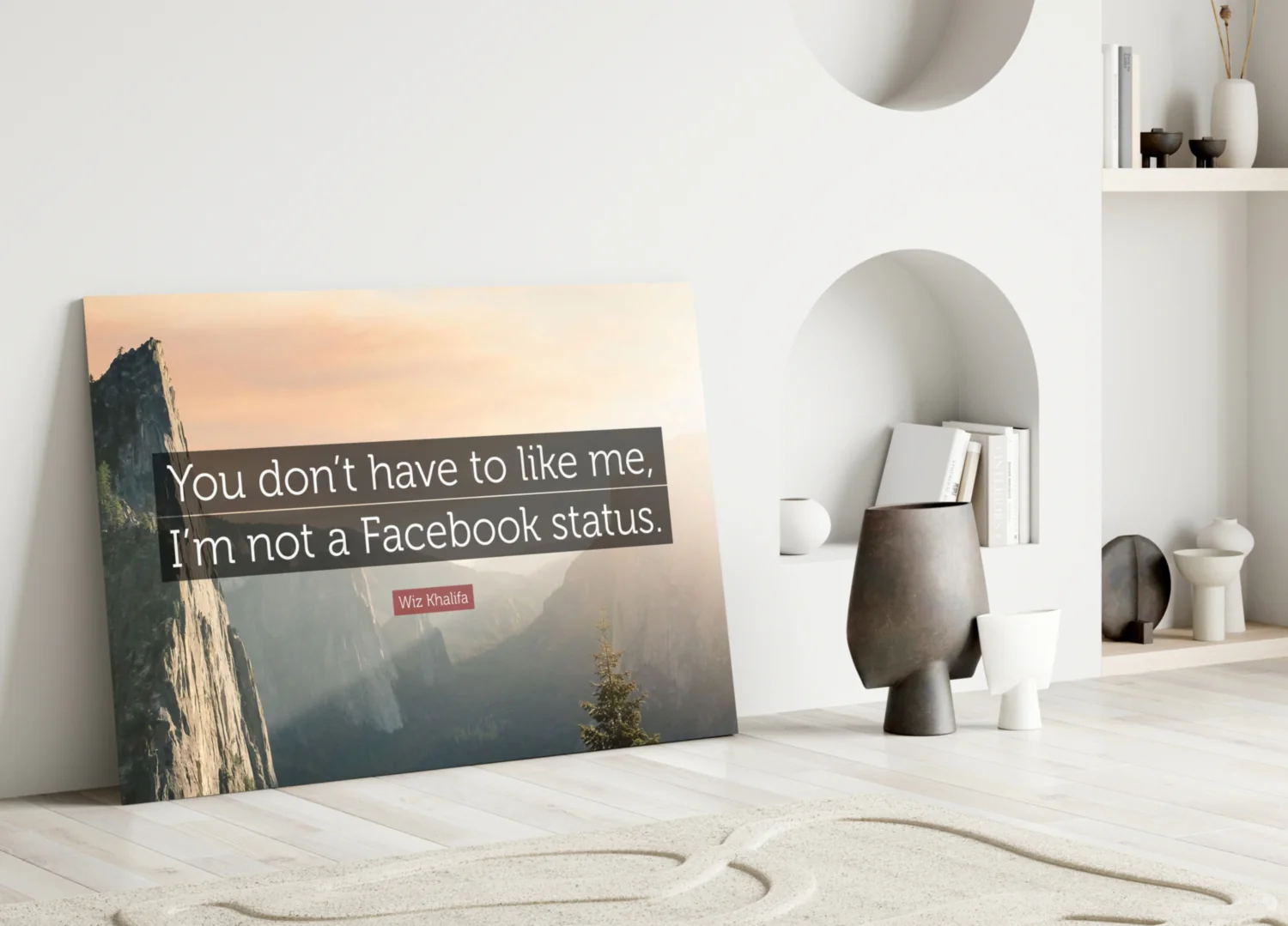Not a Facebook Status Glass Wall Art - Image 4