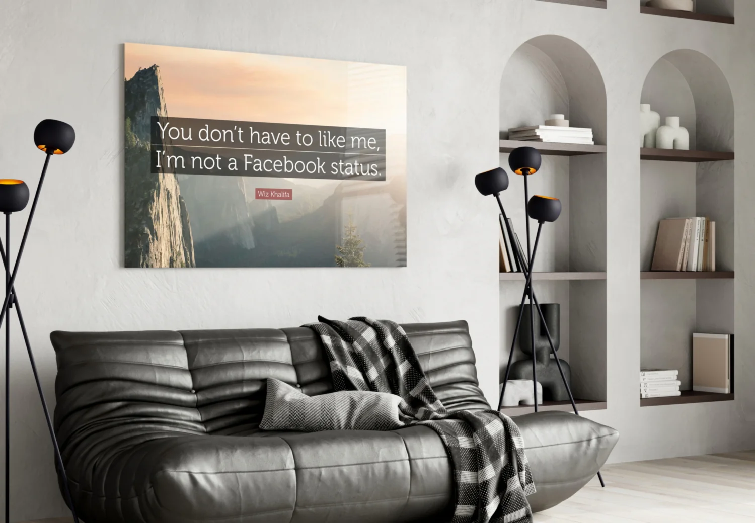 Not a Facebook Status Glass Wall Art - Image 5