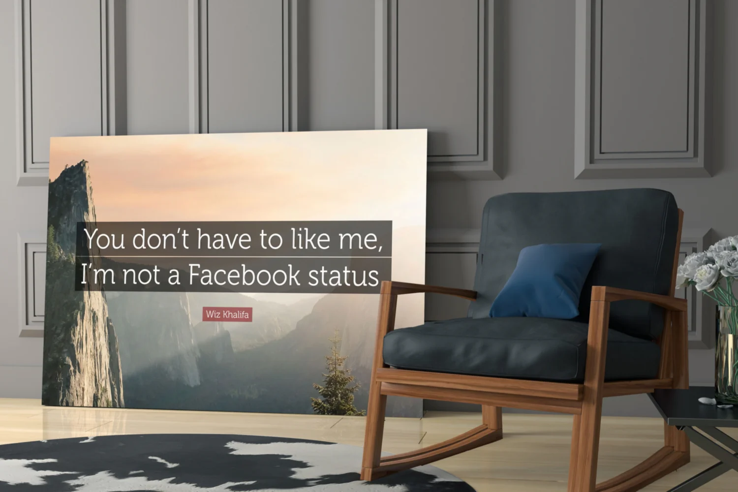Not a Facebook Status Glass Wall Art - Image 7