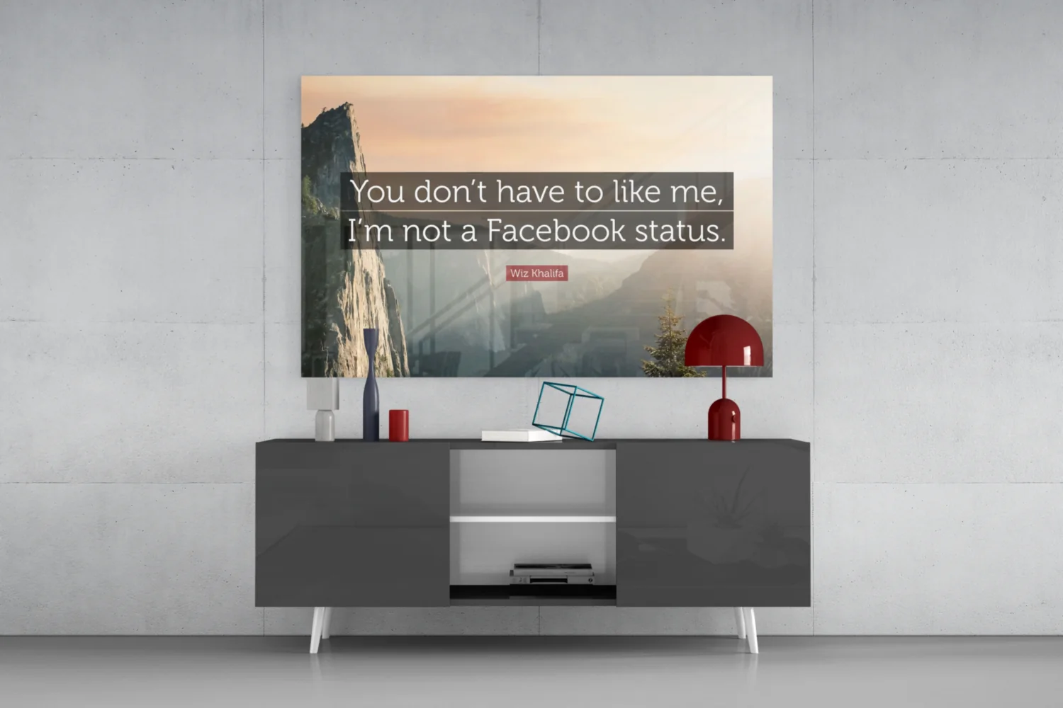 Not a Facebook Status Glass Wall Art - Image 9