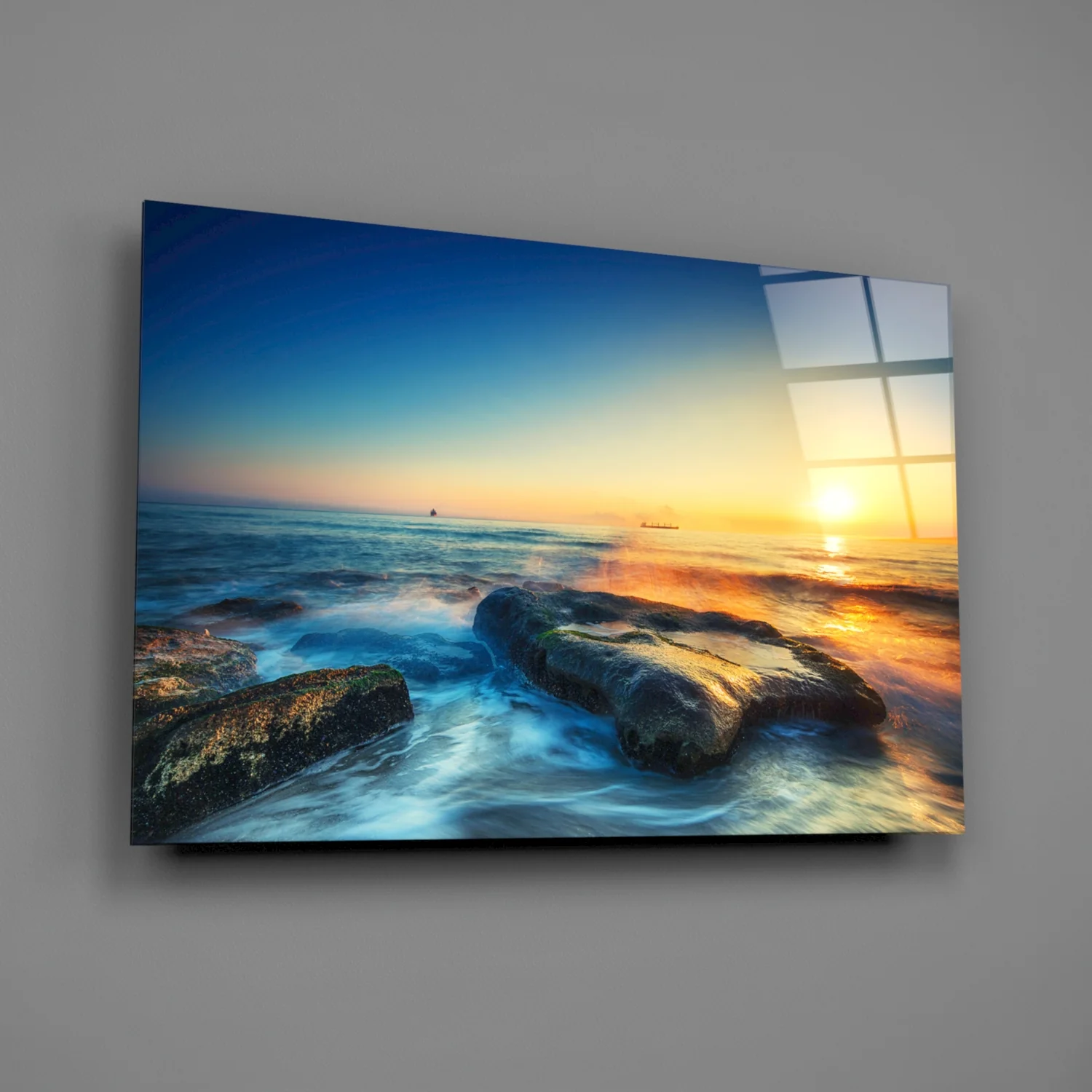 Sea View Glass Wall Art - Image 3